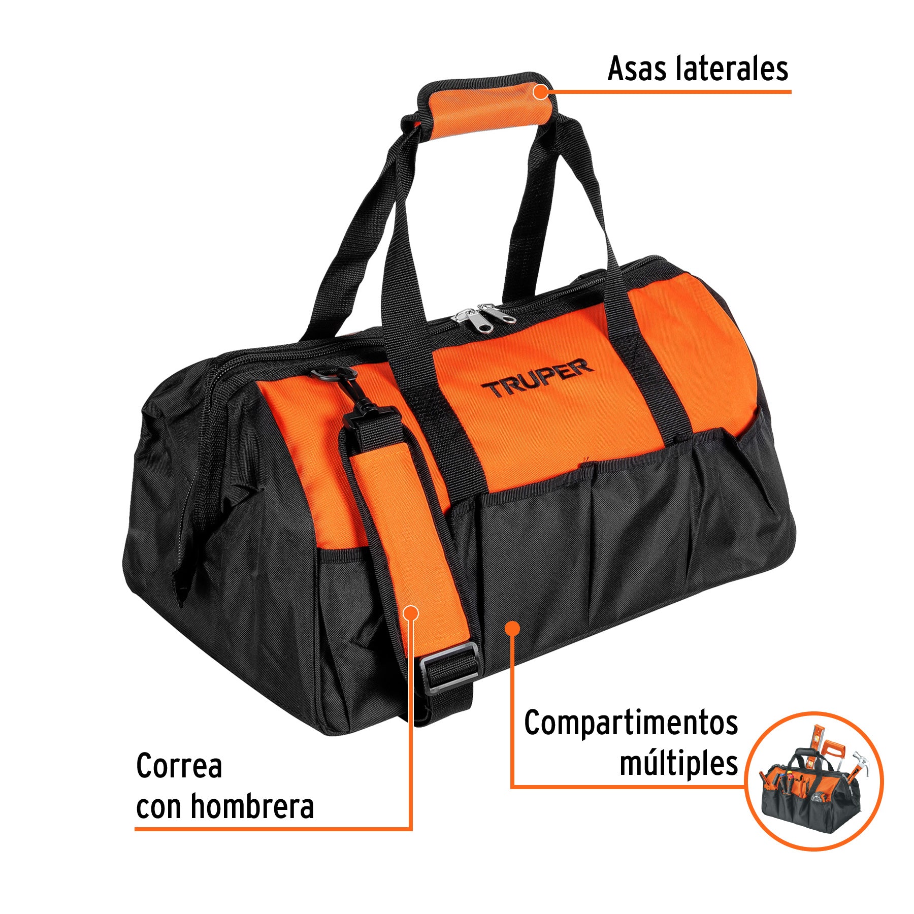 Maleta portaherramientas de 20", TRUPER