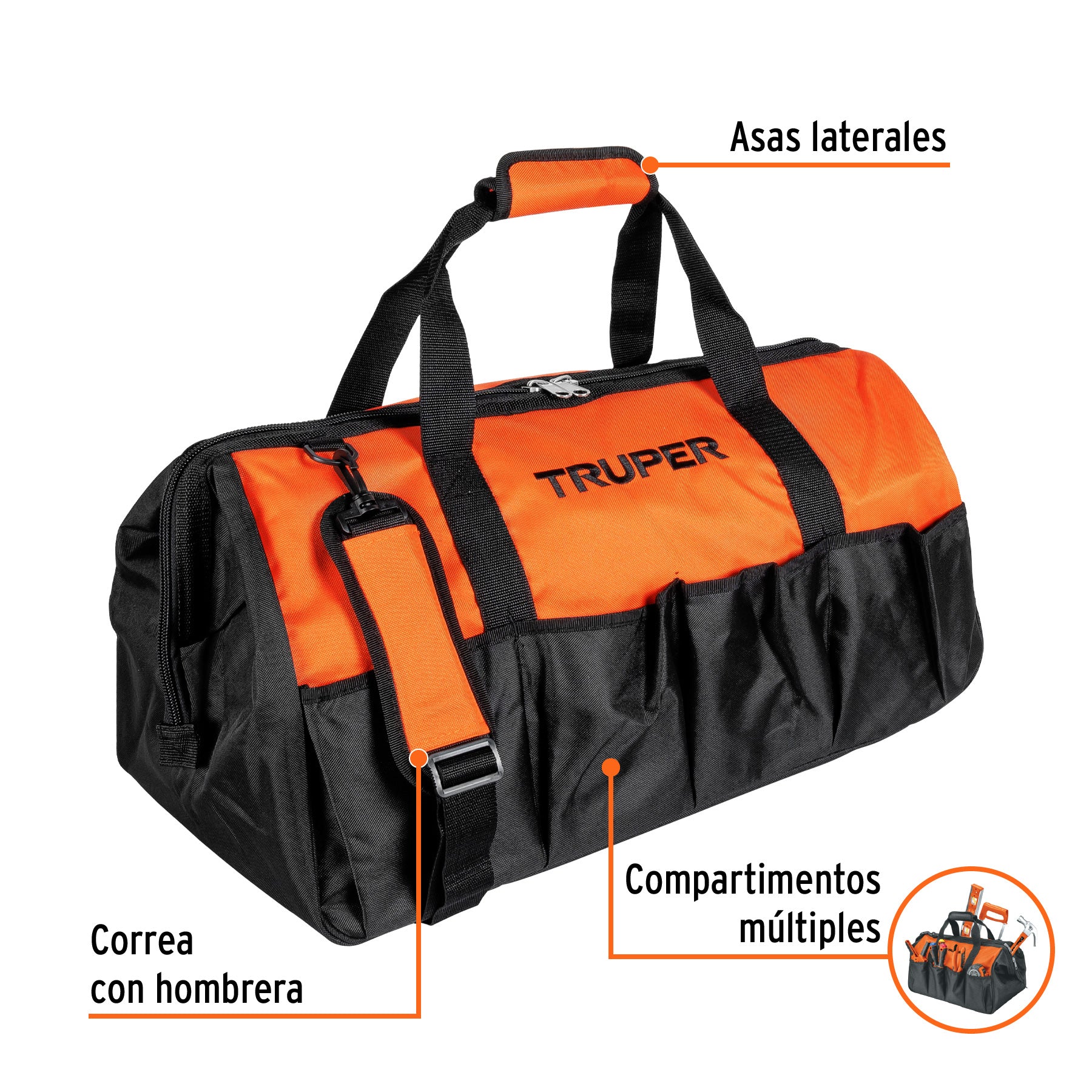Maleta portaherramientas de 24", TRUPER