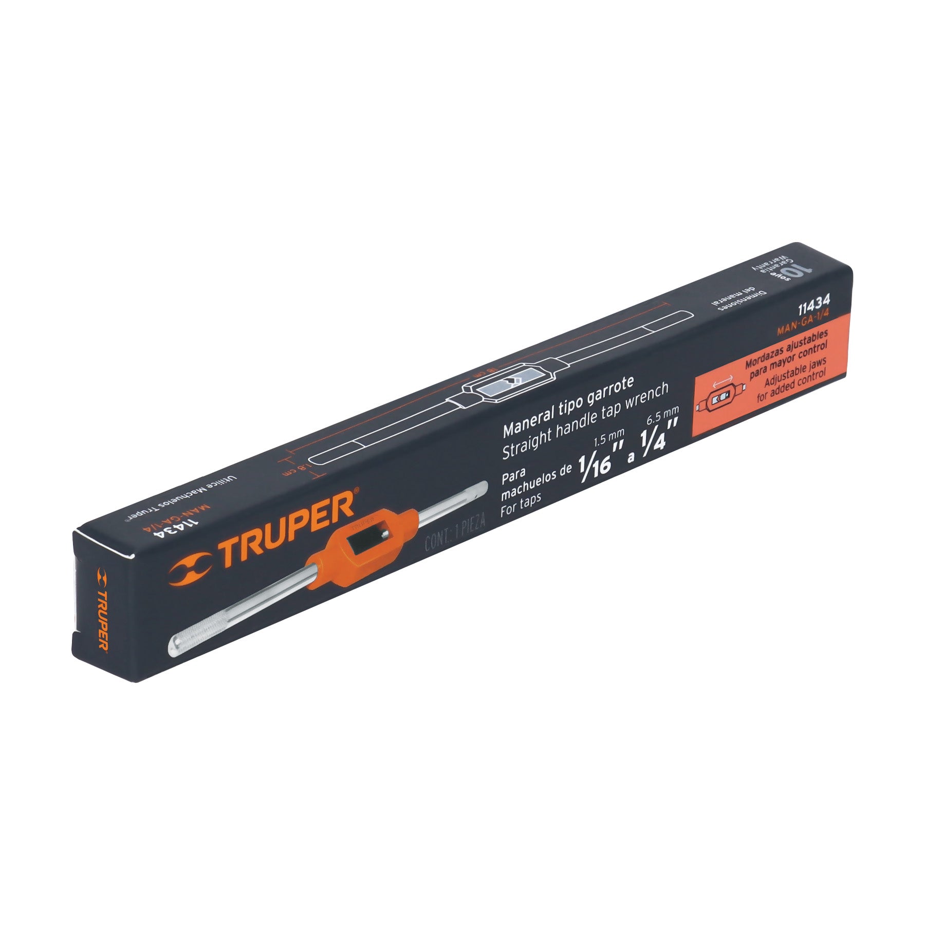 Maneral tipo garrote para machuelo 1/4", TRUPER