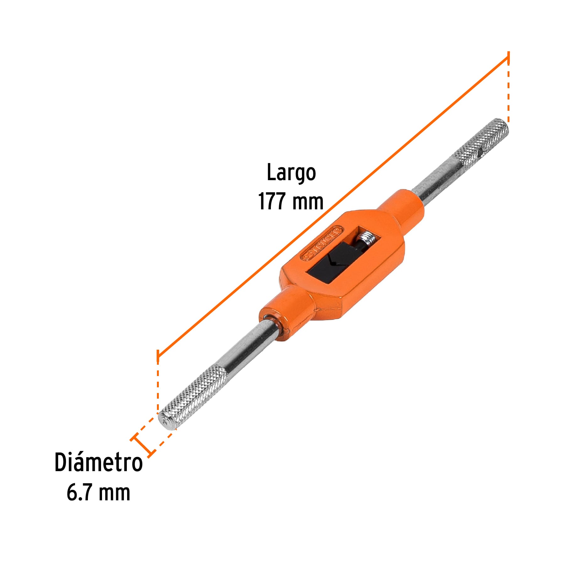 Maneral tipo garrote para machuelo 1/4", TRUPER