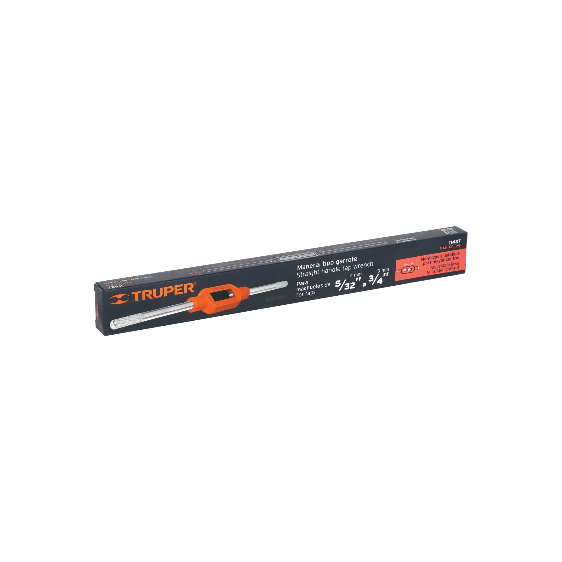 Maneral tipo garrote para machuelo 3/4", TRUPER