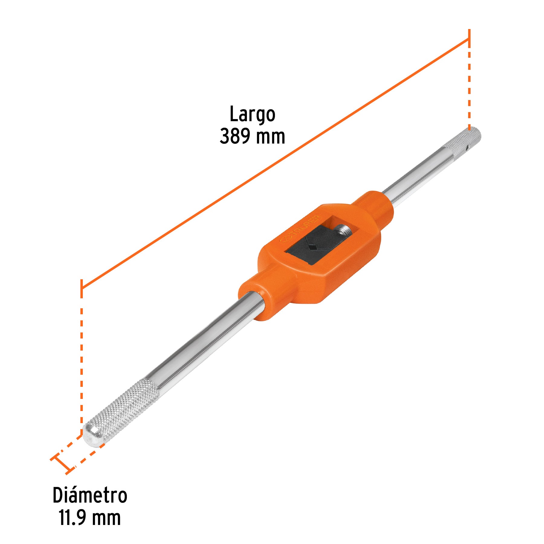 Maneral tipo garrote para machuelo 3/4", TRUPER
