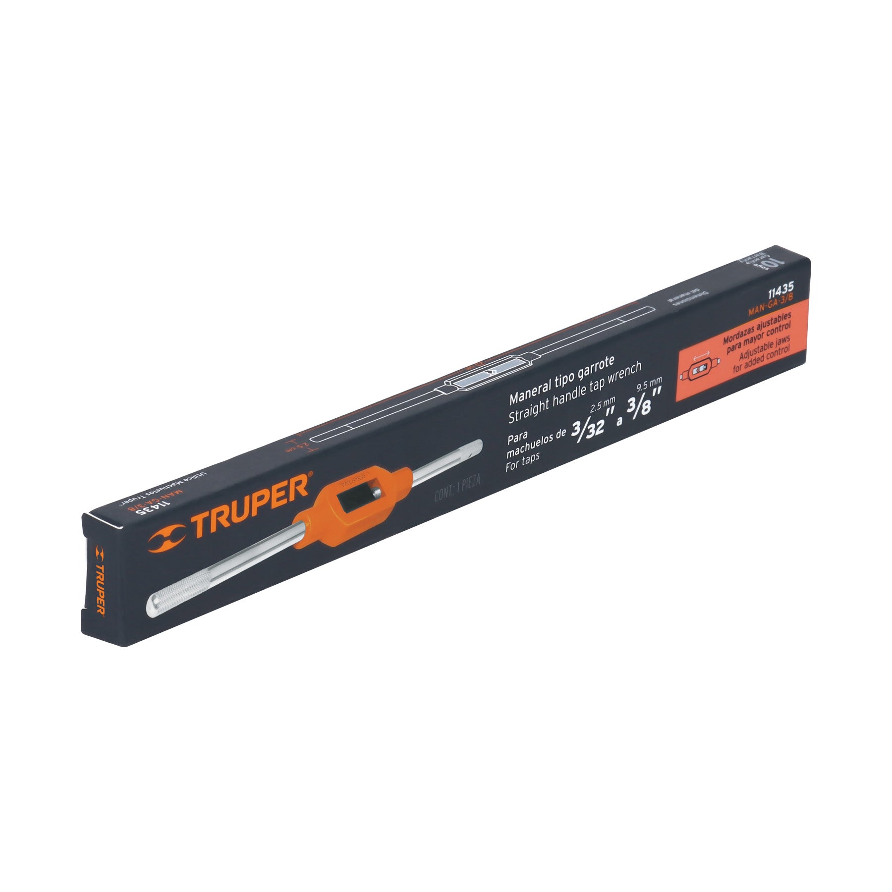 Maneral tipo garrote para machuelo 3/8", TRUPER