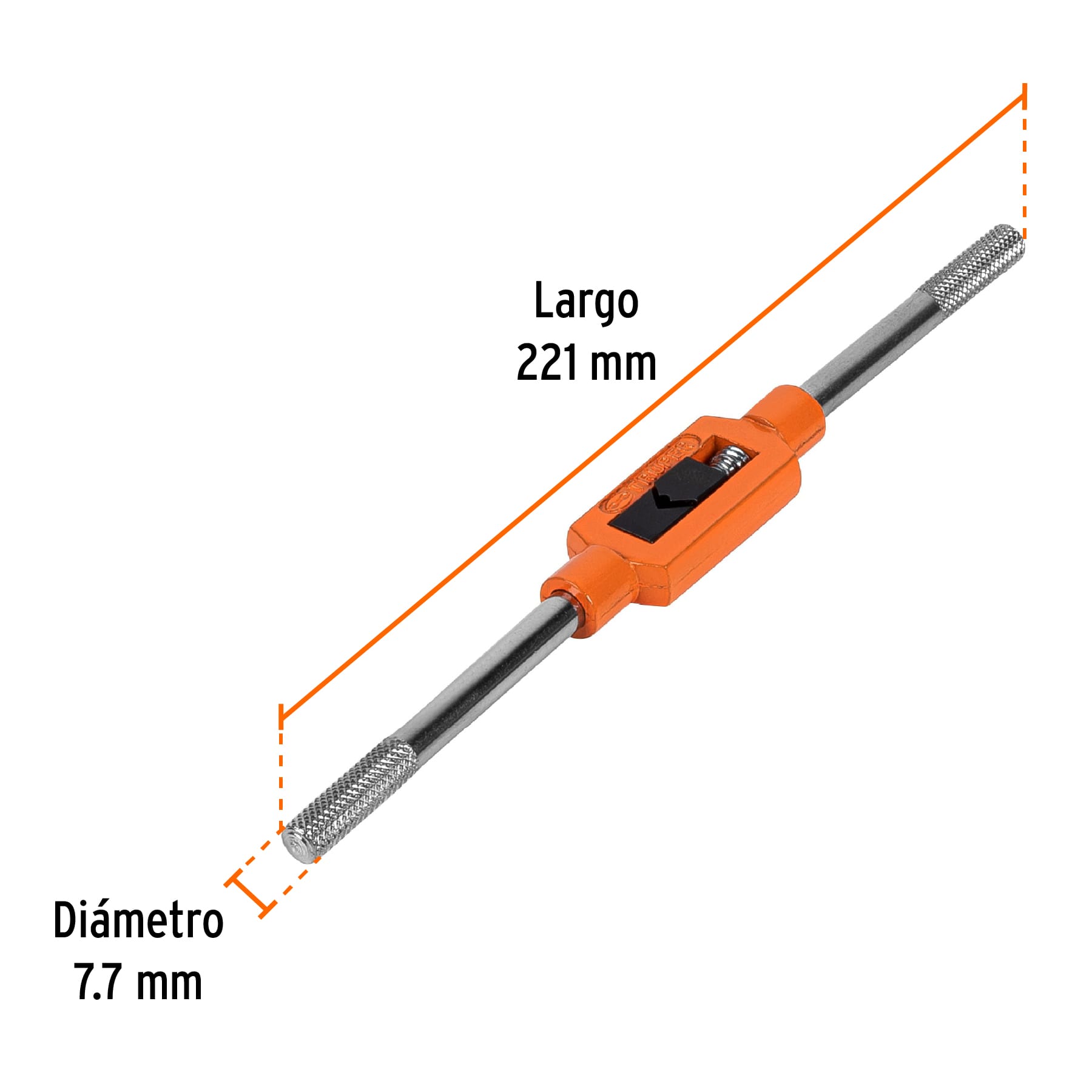 Maneral tipo garrote para machuelo 3/8", TRUPER