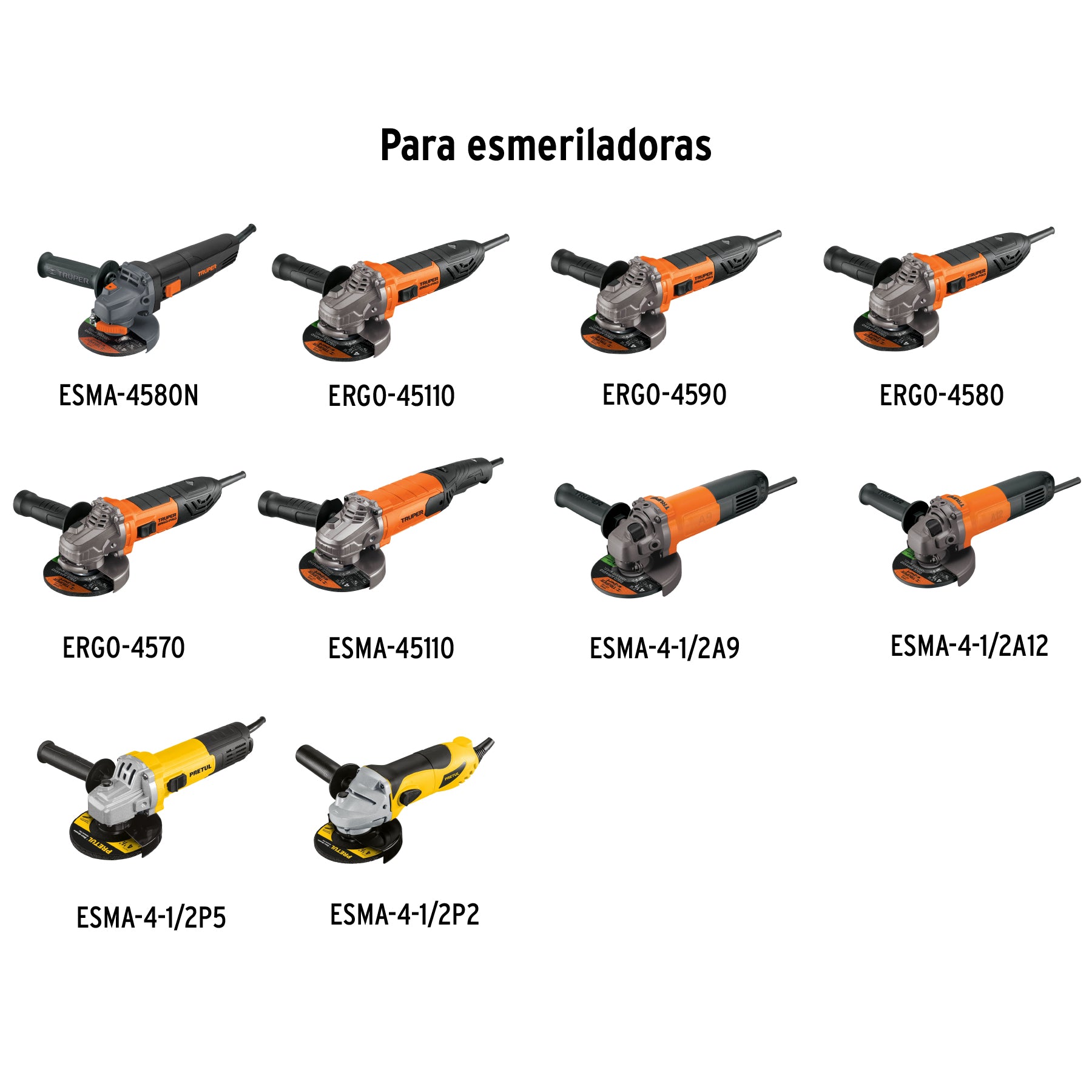 Mango de repuesto para esmeriladoras Grupo 3, TRUPER