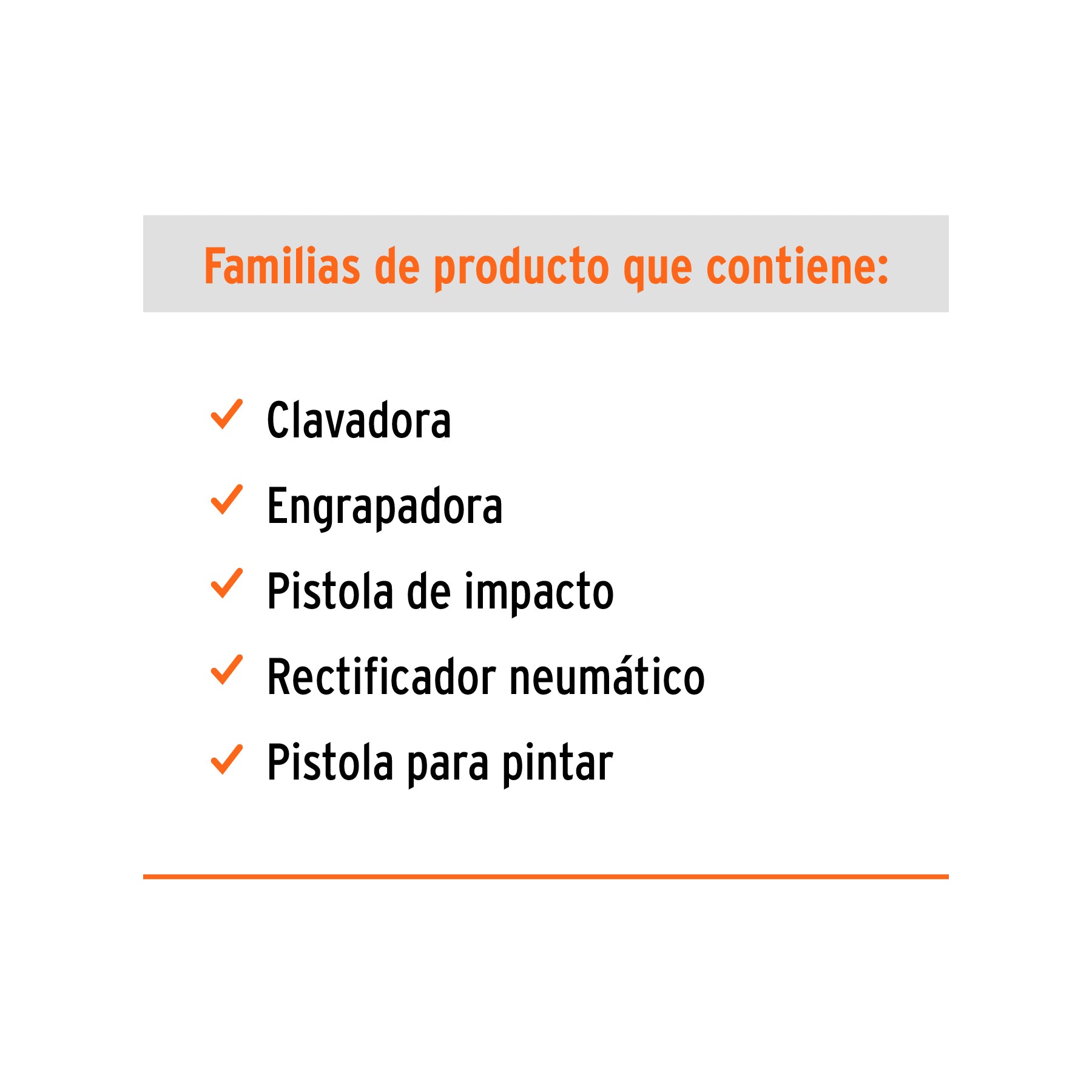 Mueble exhibidor con herramienta neumática