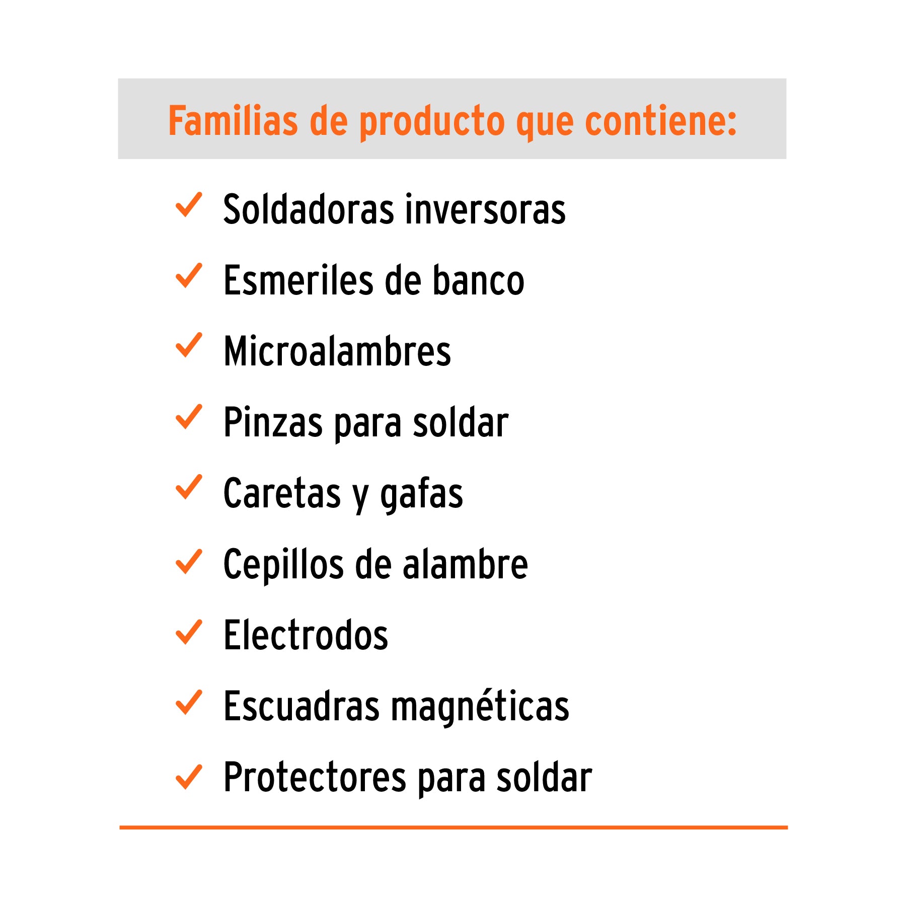 Mueble exhibidor con soldadoras