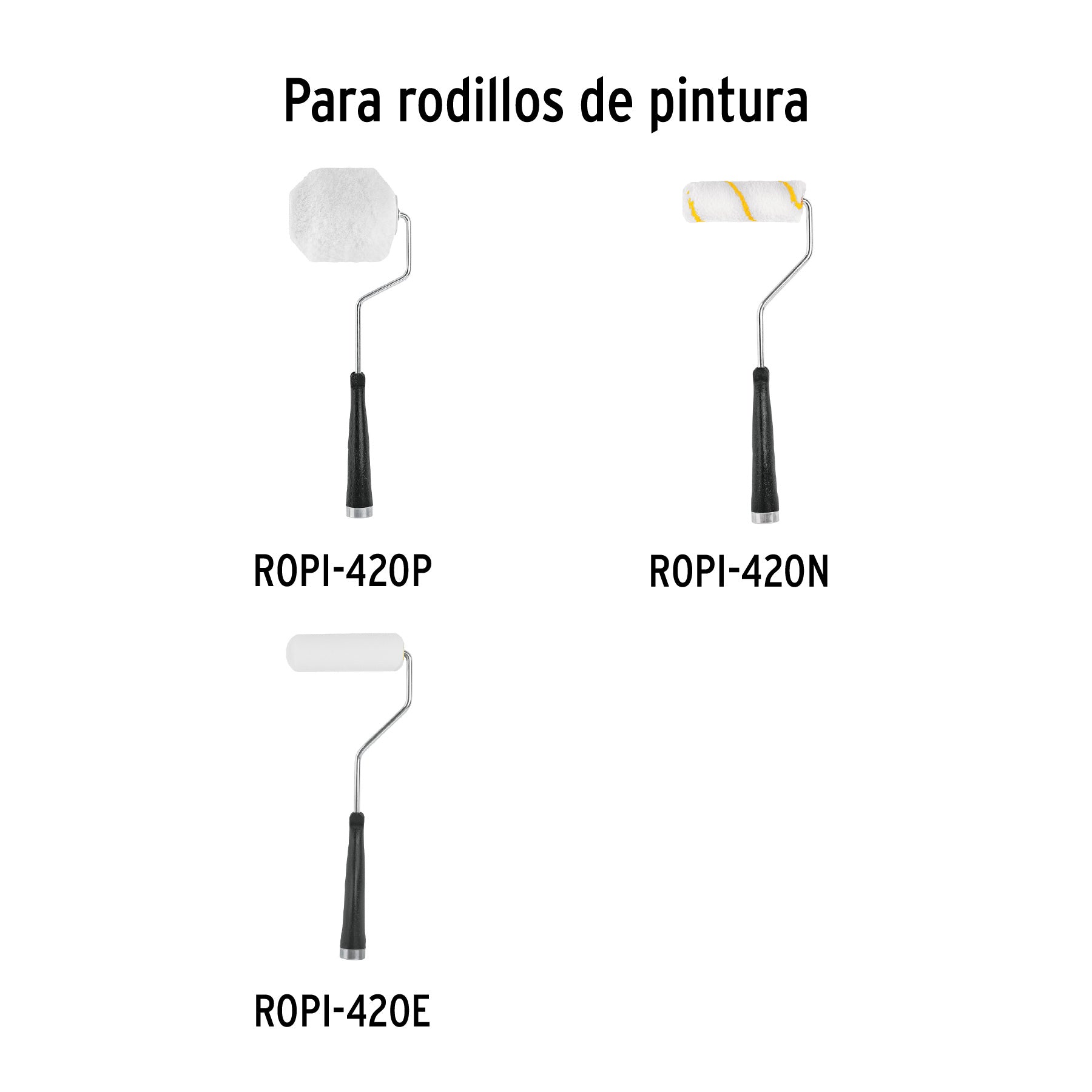 Maneral de 4" para rodillo, TRUPER