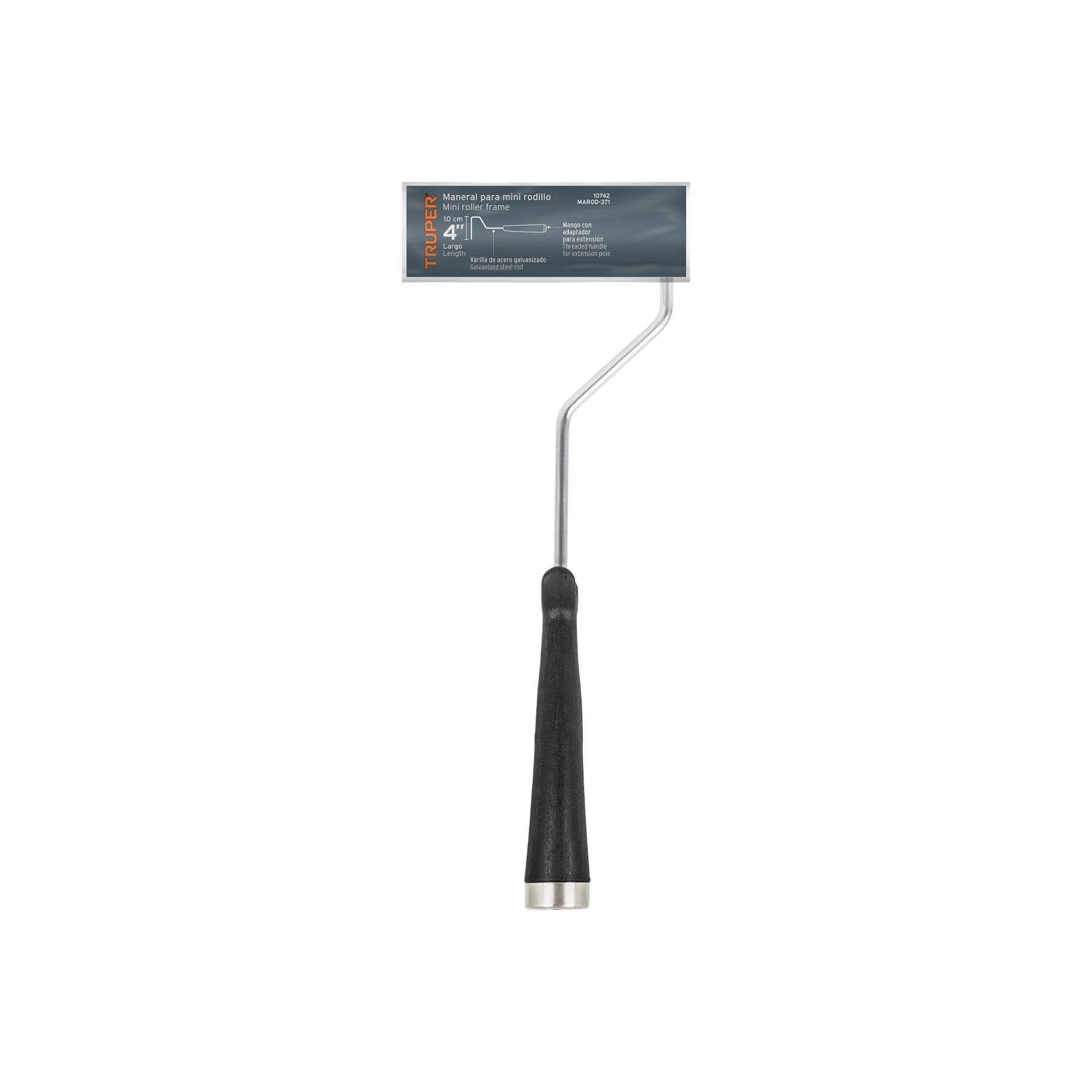 Maneral de 4" para rodillo, TRUPER