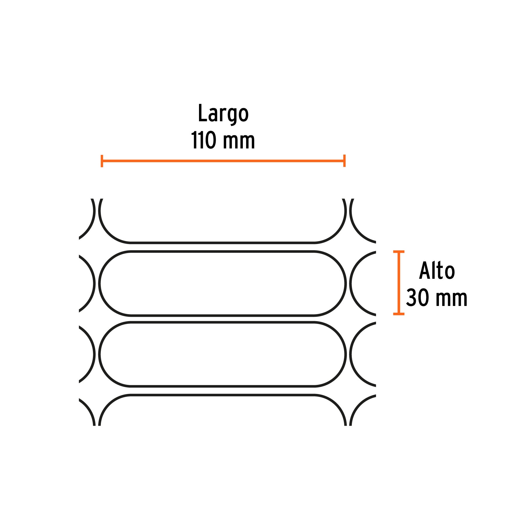 Rollo de 30 m de malla de seguridad, TRUPER