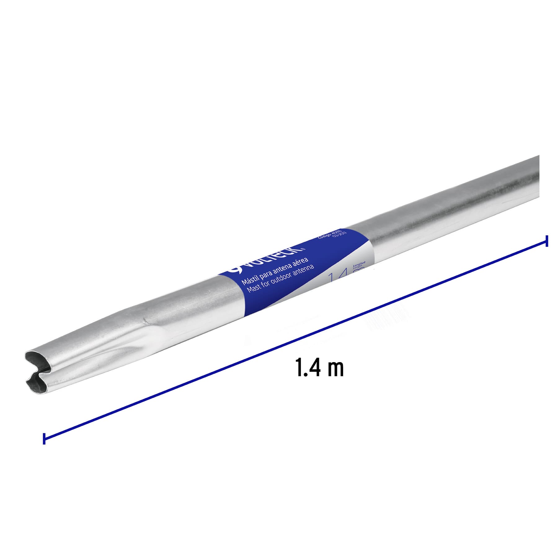 Mástil de 1.4 m para antena aérea, VOLTECK