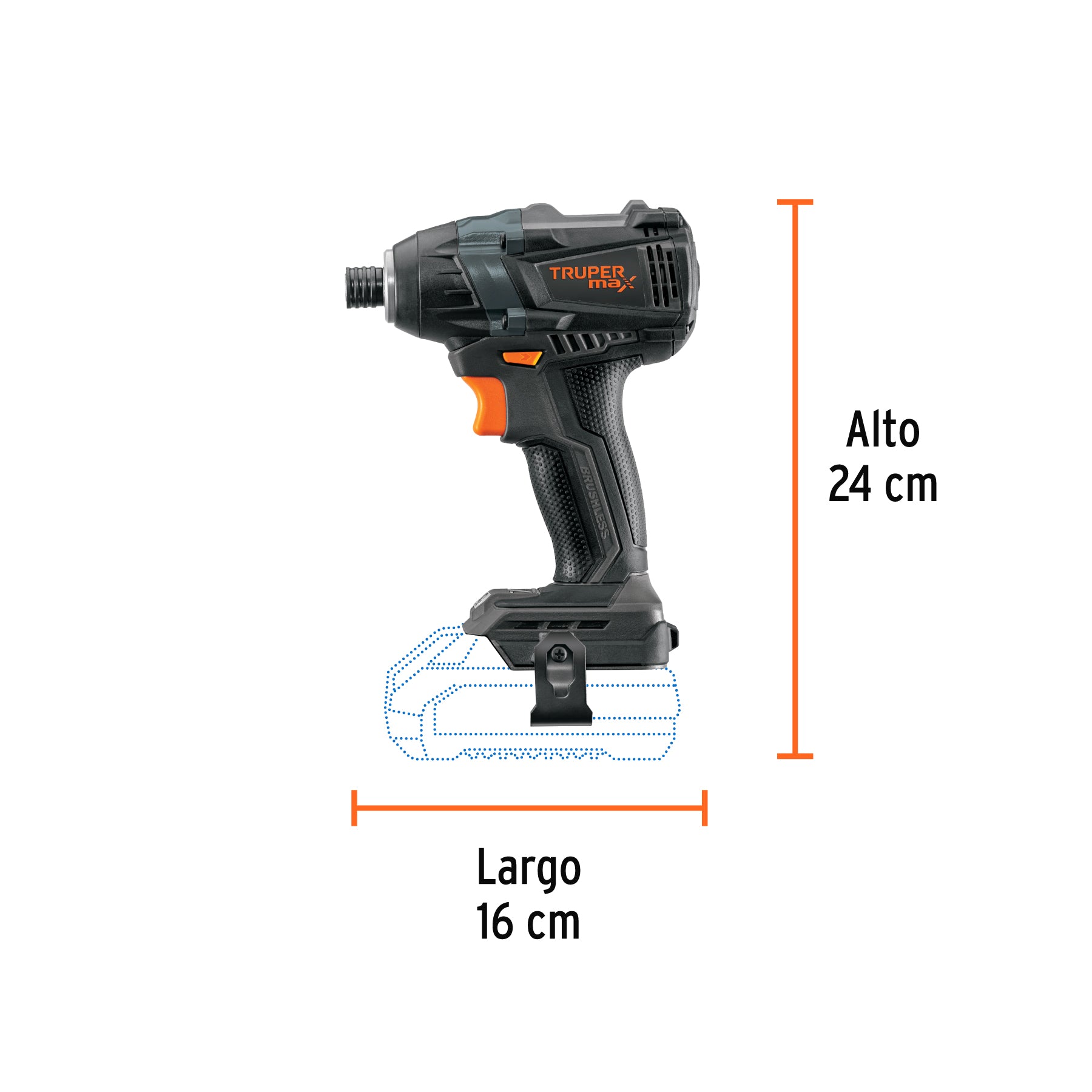 Destornillador de impacto, 20V, sin accesorios, MAX