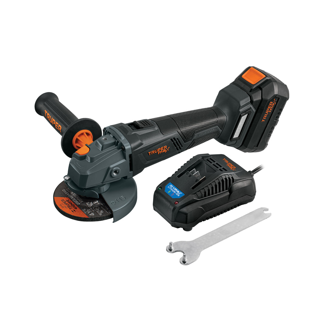 Esmeriladora 4-1/2", 20V, 1 batería 4Ah, MAX