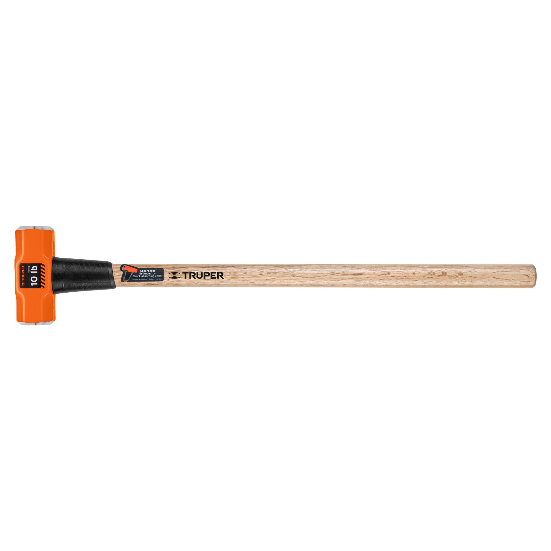 Marro octagonal 10 lb, mango de madera 36", TRUPER