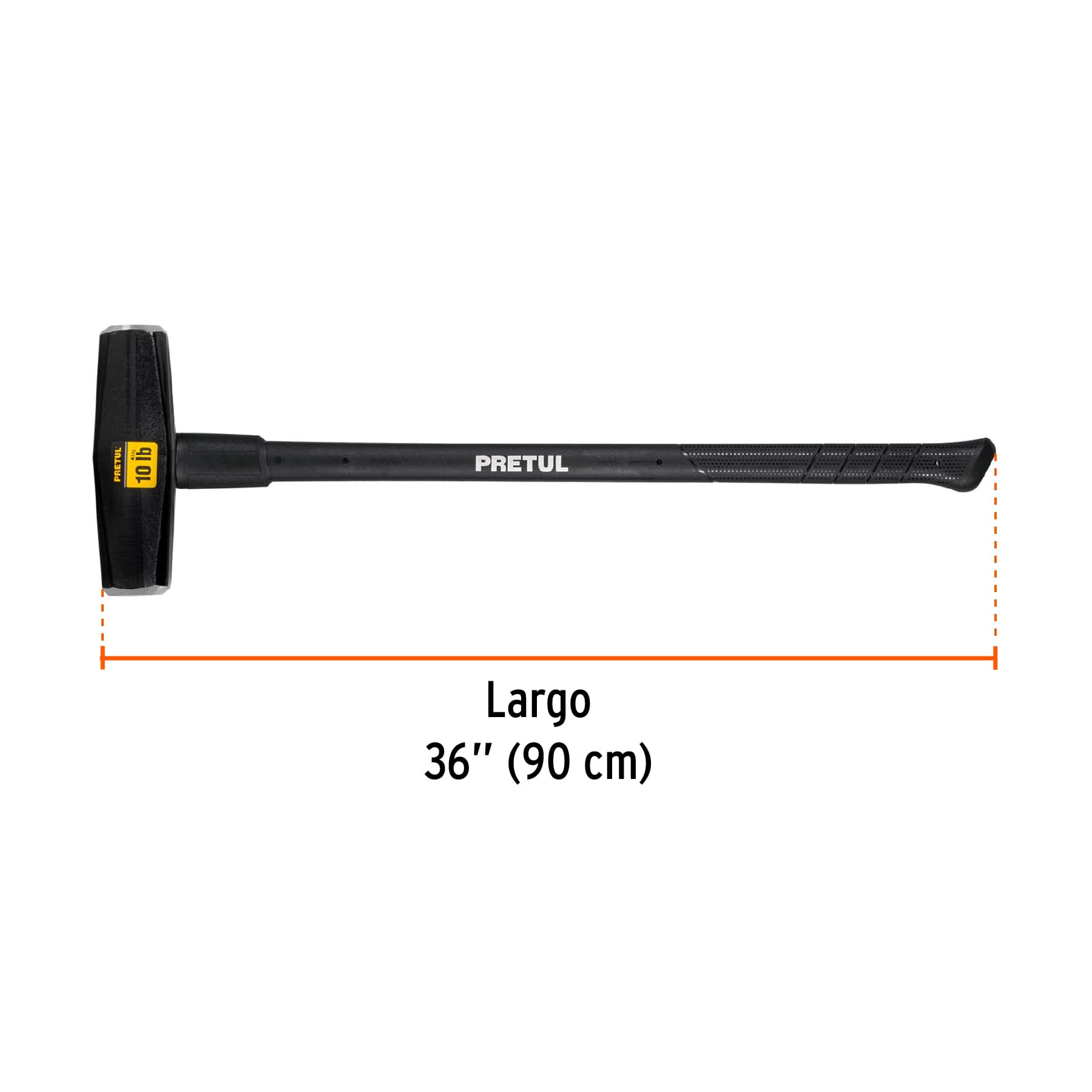 Marro tipo Nevada 10 lbs. mango 36", PRETUL