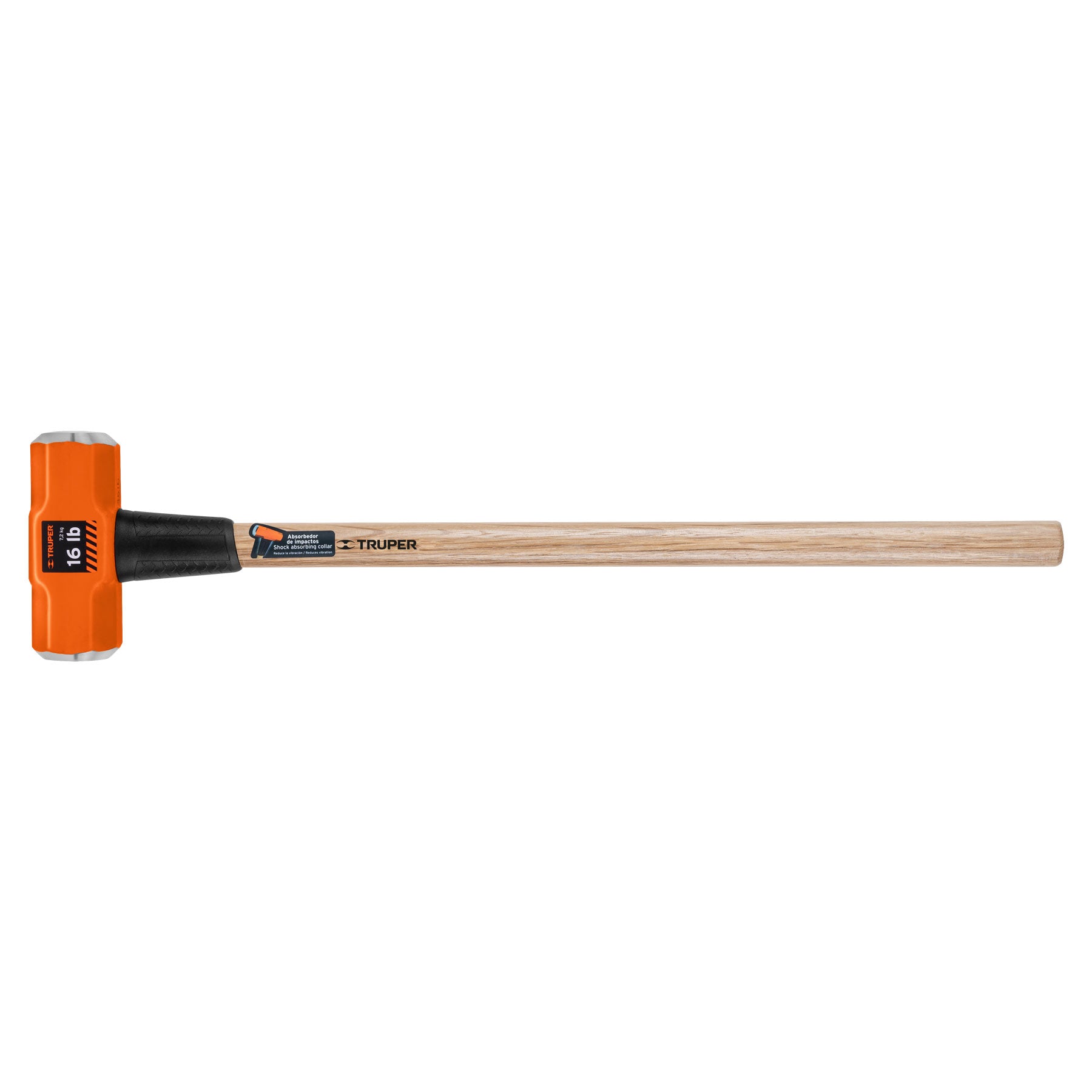 Marro octagonal 16 lb, mango de madera 36", TRUPER