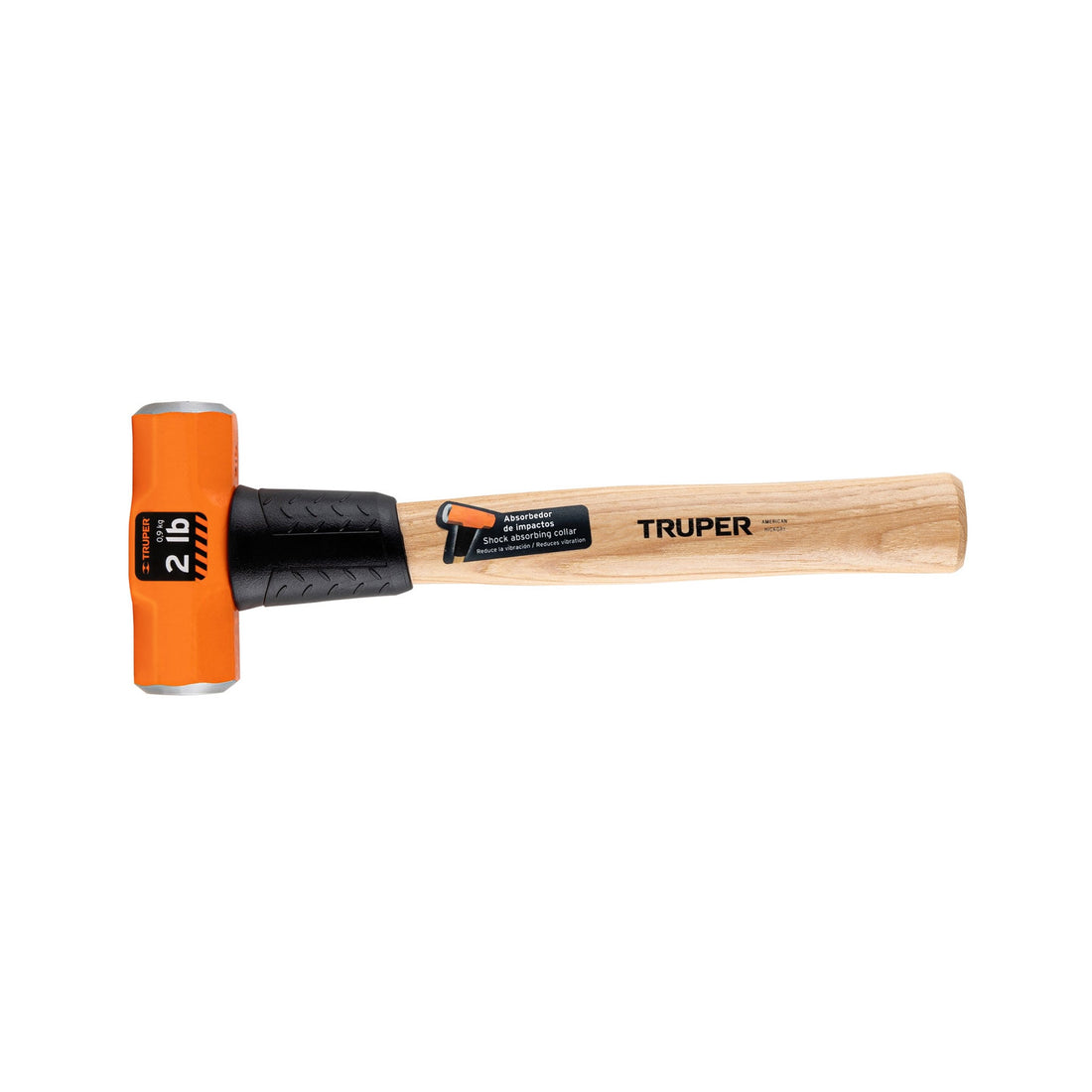 Marro octagonal 2 lb, mango de madera 12", TRUPER