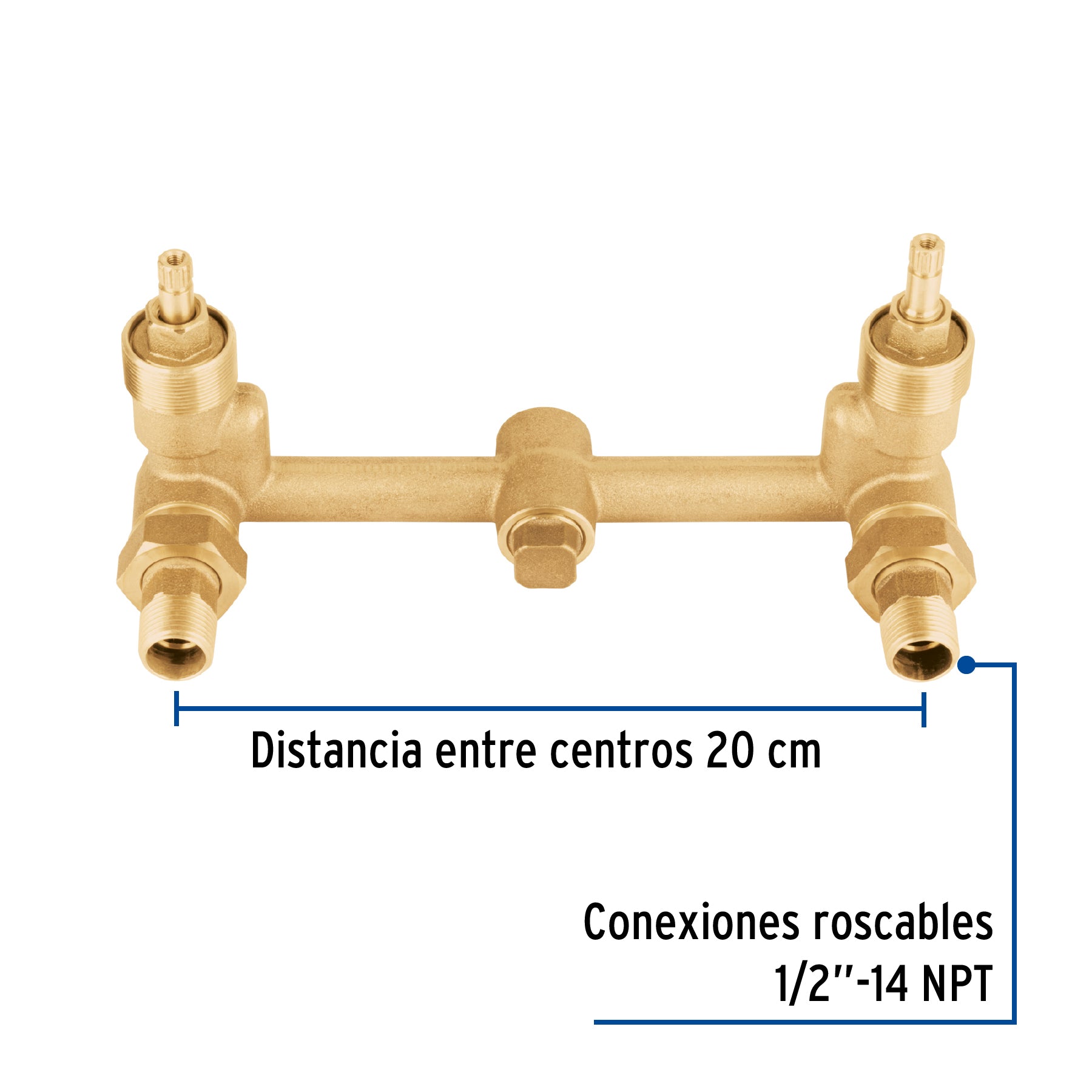 Mezcladora empotrar, compresión, sin manerales, FOSET