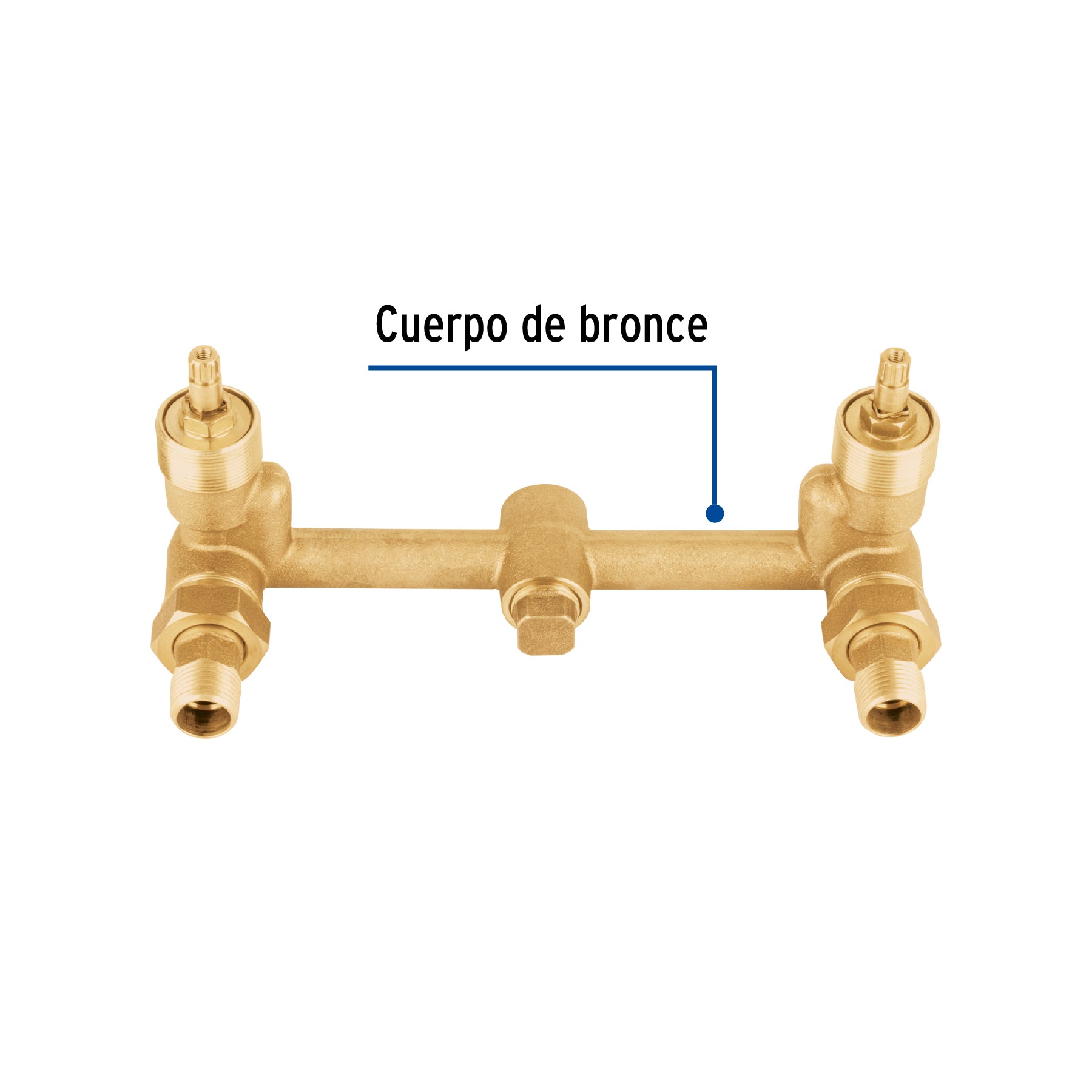 Mezcladora empotrar, 1/4 vuelta, sin manerales, FOSET
