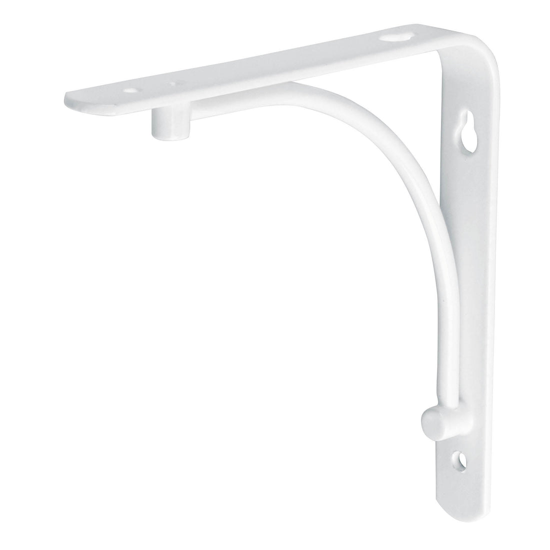 Ménsula reforzada blanca 6 x 6", diseño alambrón, FIERO