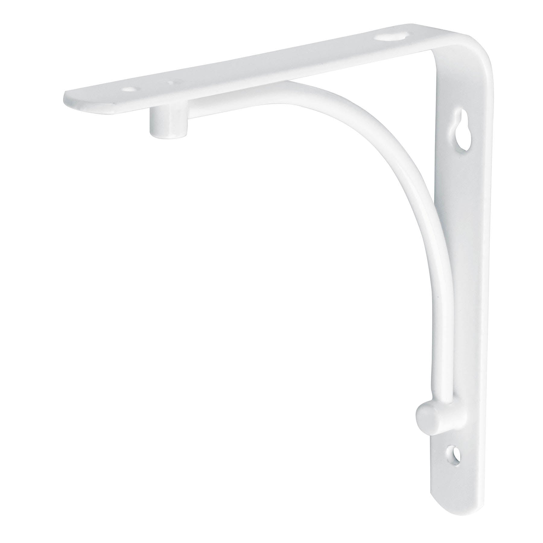 Ménsula reforzada blanca 6 x 6", diseño alambrón, FIERO