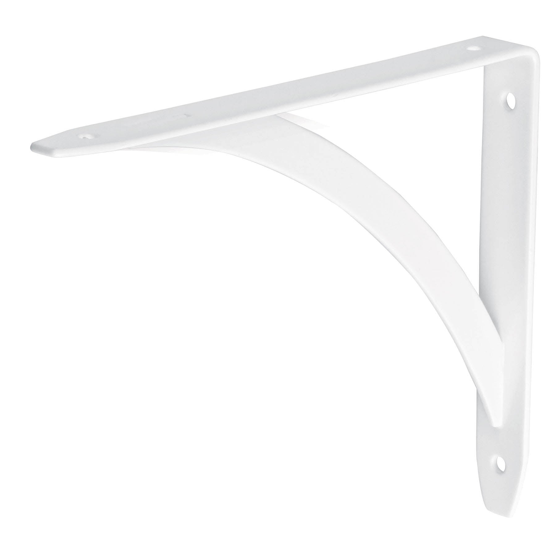 Ménsula reforzada blanca 5 x 7", diseño barra, FIERO