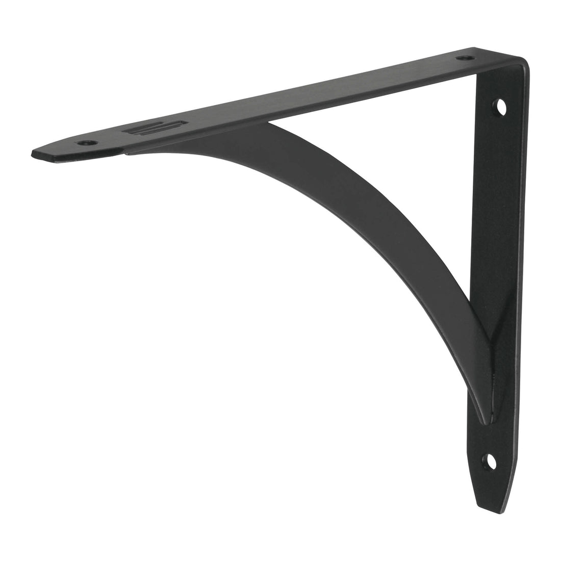 Ménsula reforzada negra 5 x 7", diseño barra, FIERO