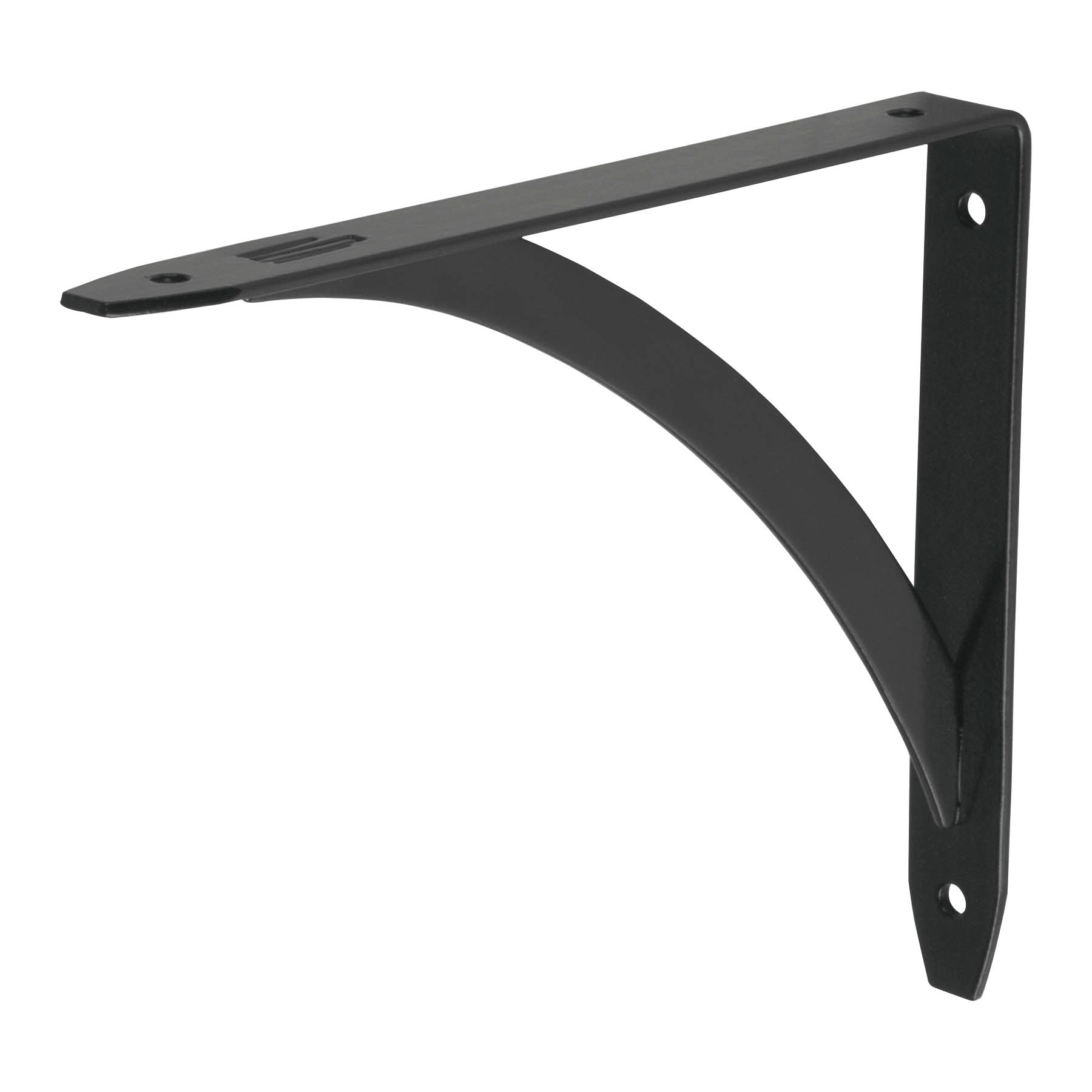 Ménsula reforzada negra 5 x 7", diseño barra, FIERO