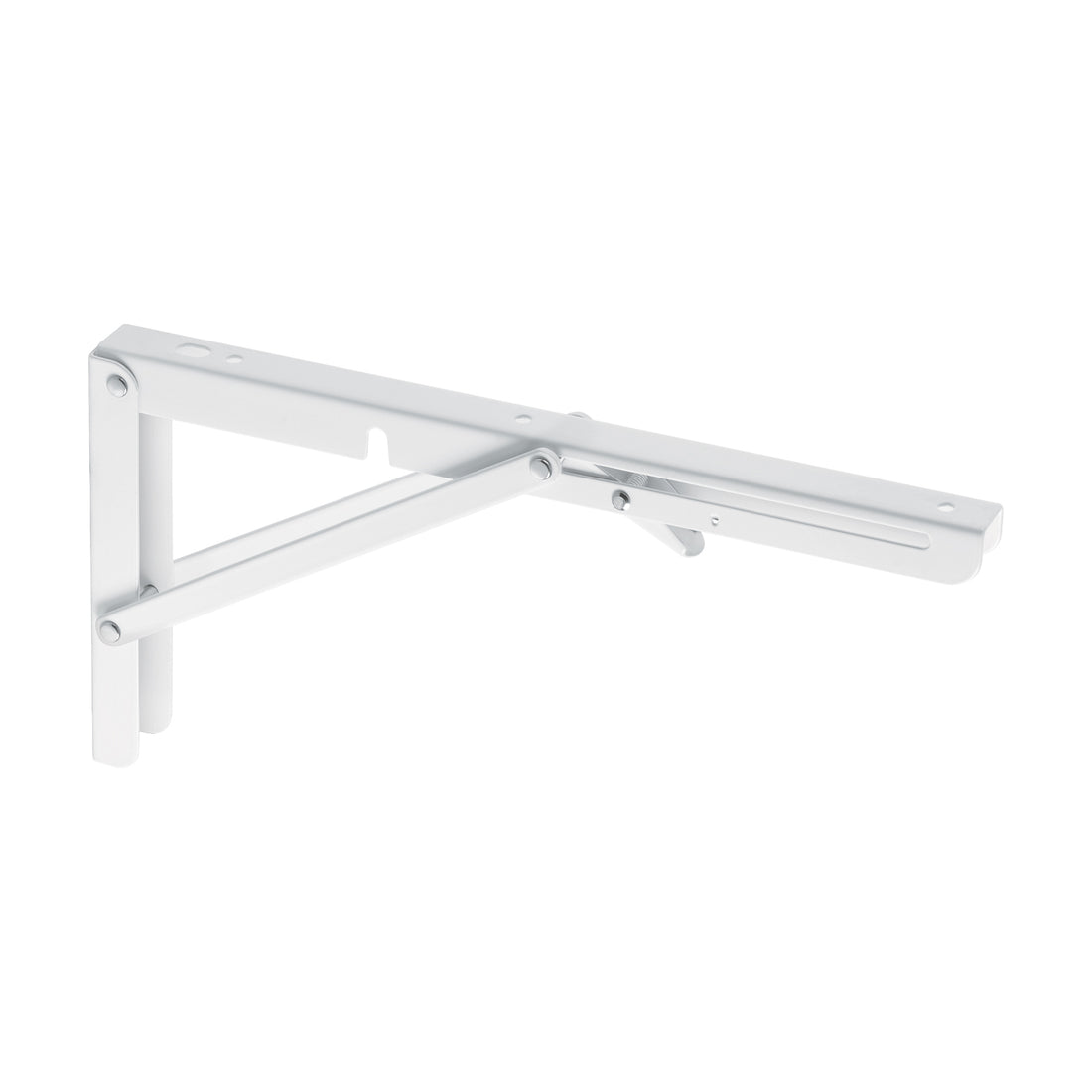 Ménsula plegable de acero blanca 6" x 12", FIERO