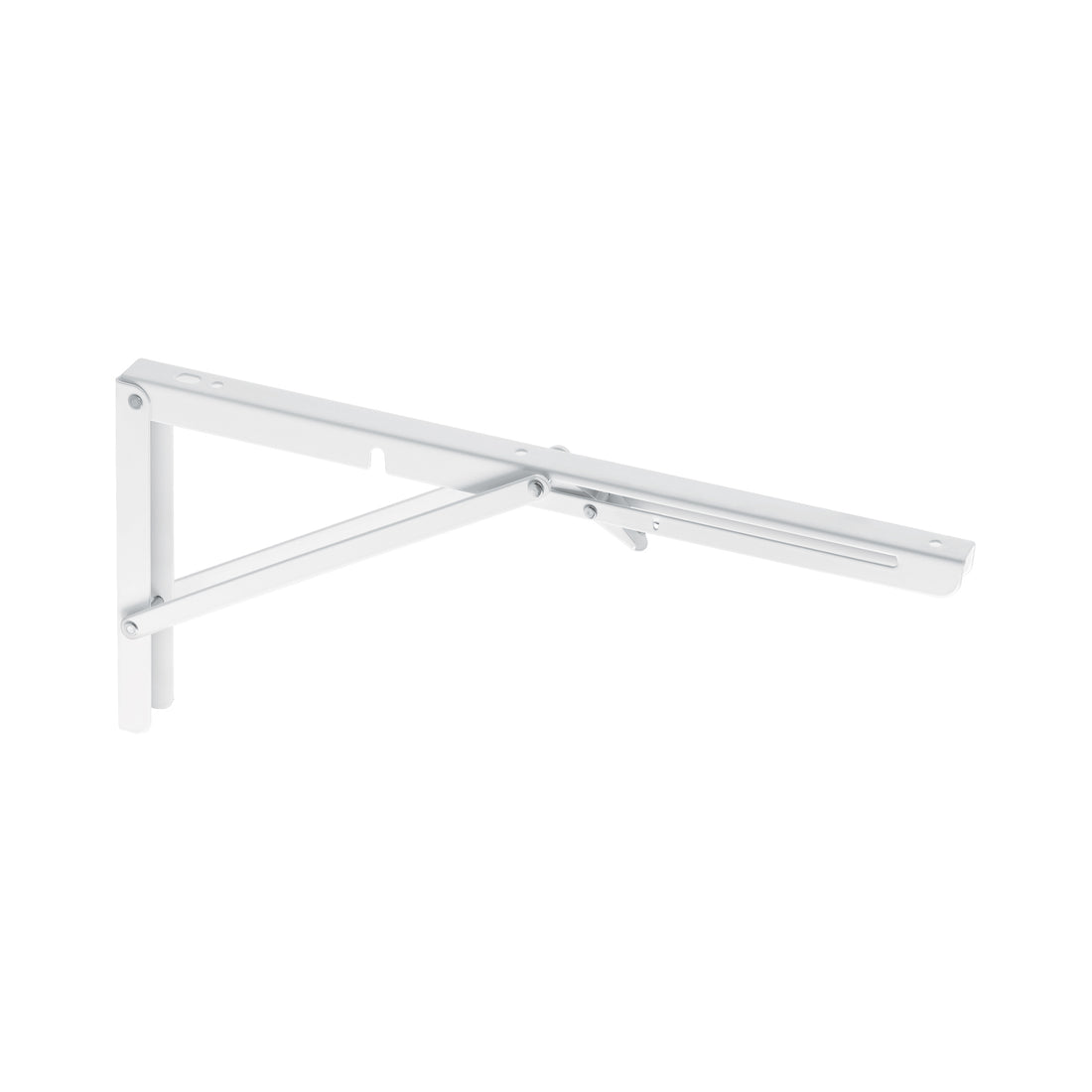 Ménsula plegable de acero blanca 8" x 16", FIERO
