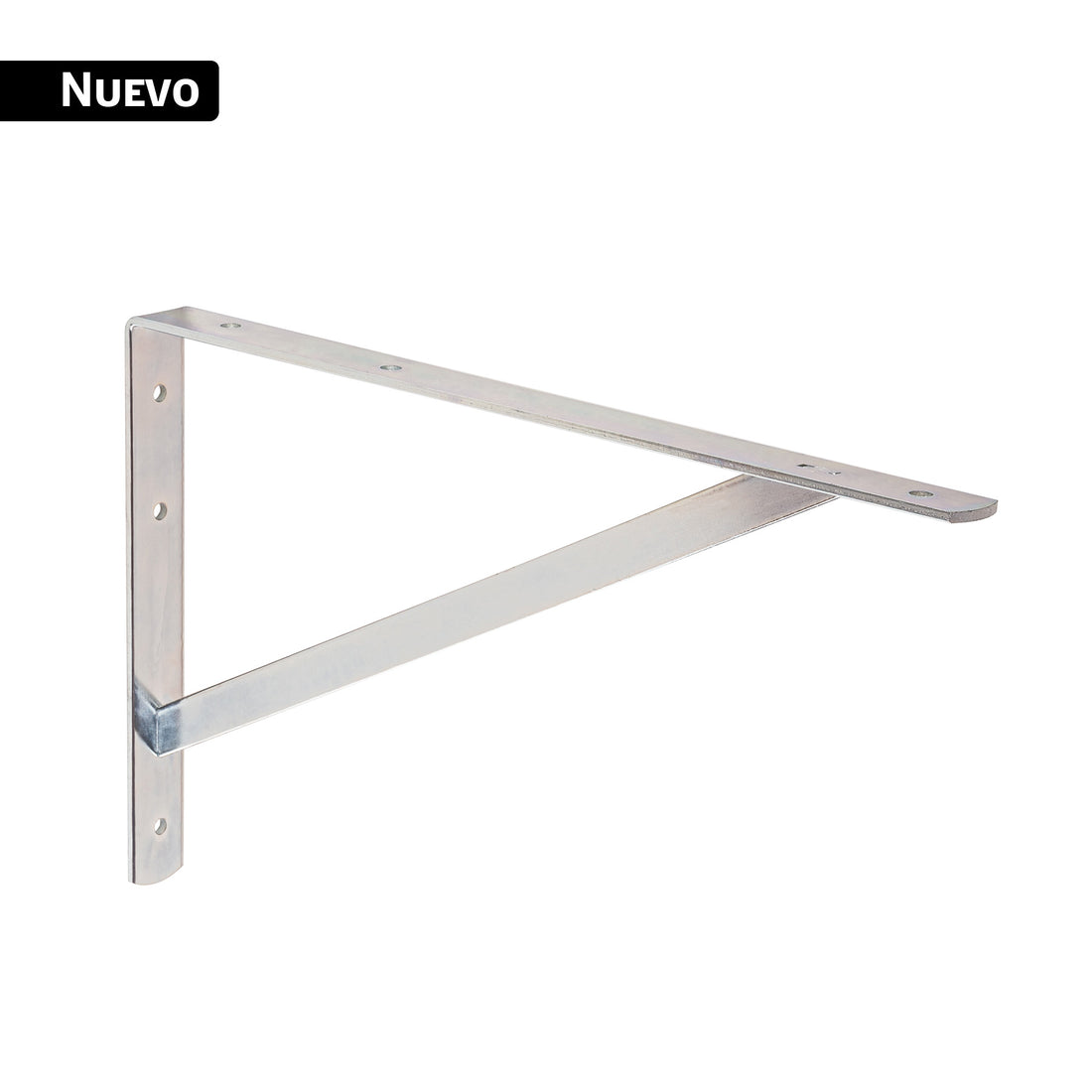 Ménsula reforzada de acero, galvanizada, 10 x 16", FIERO
