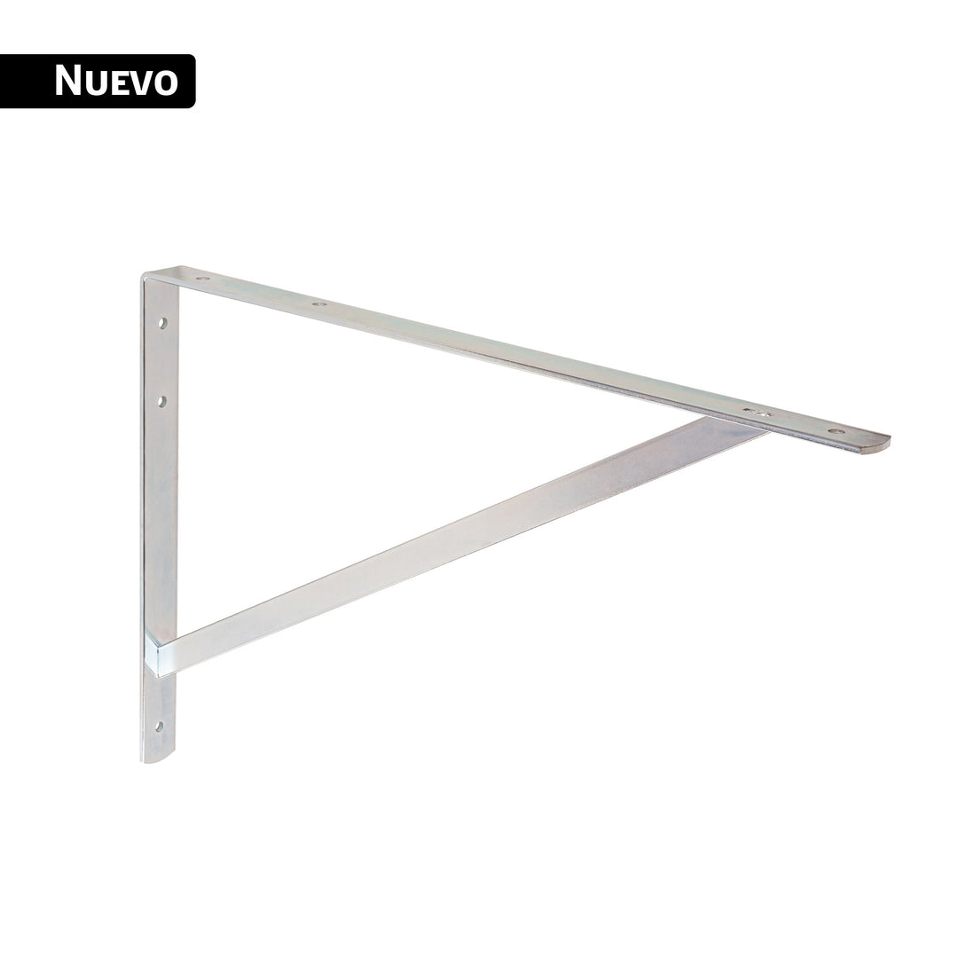 Ménsula reforzada de acero, galvanizada, 13 x 20", FIERO
