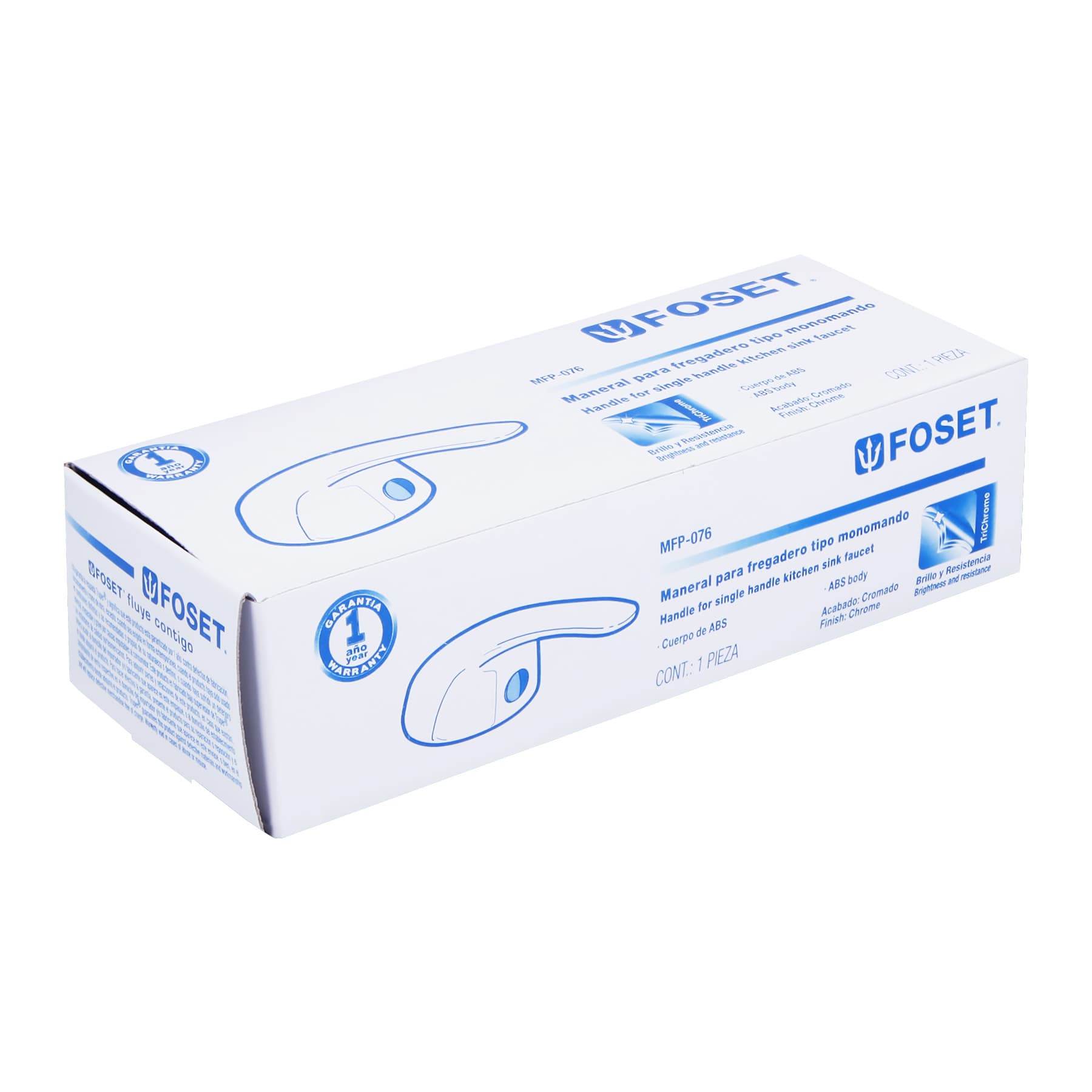 Maneral de palanca p/monomando de fregadero, cromo, BASIC