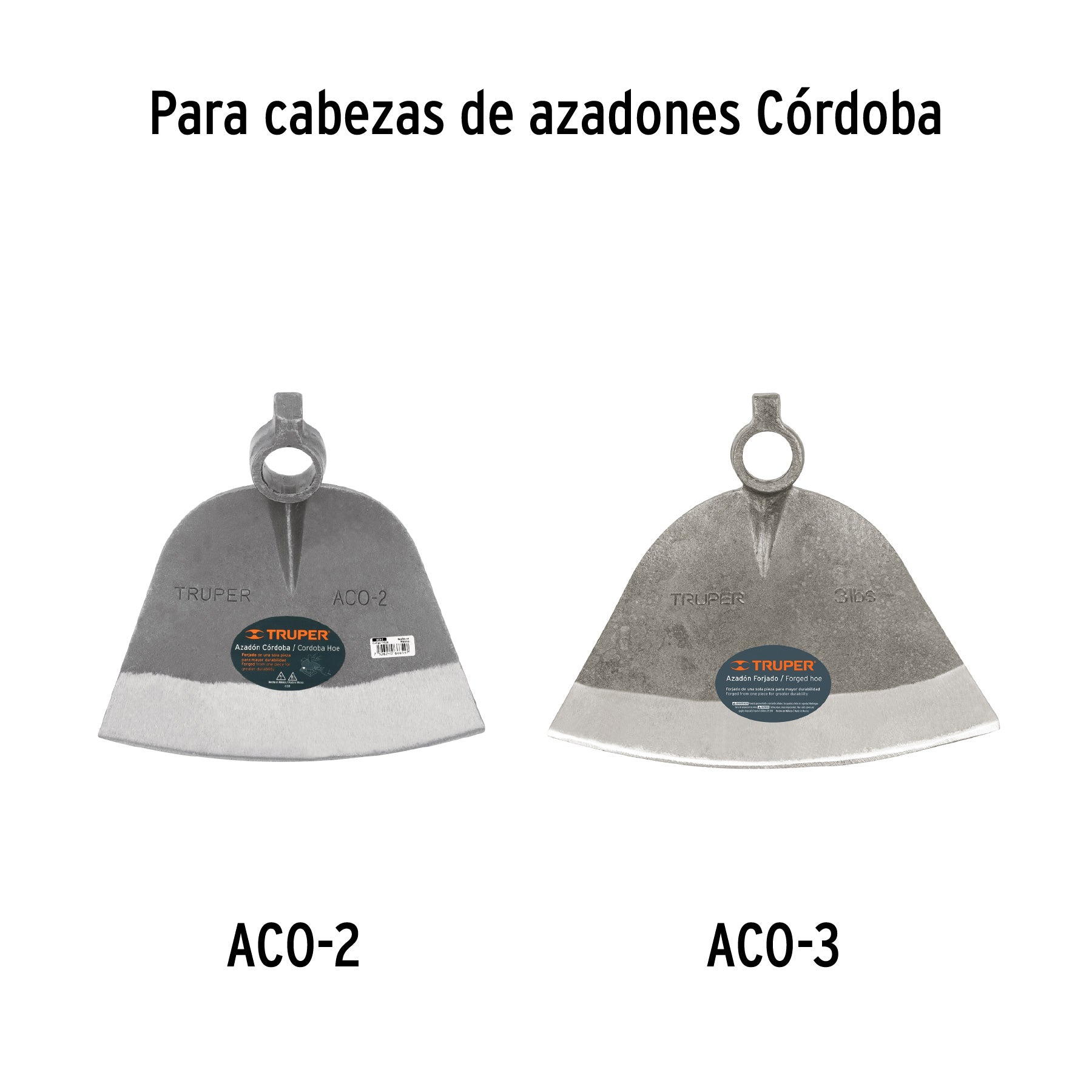 Mango de madera 54" para azadones Córdoba, TRUPER
