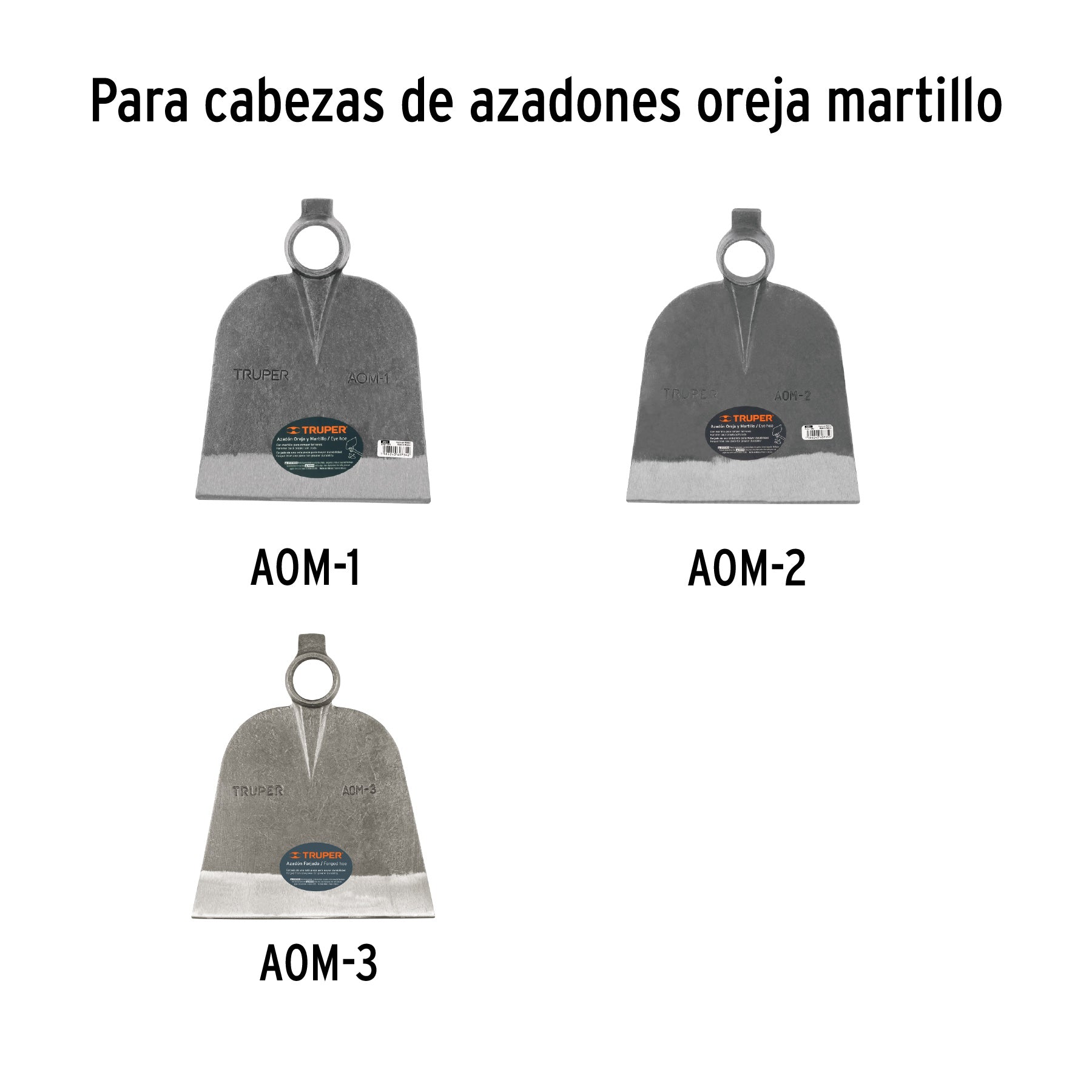 Mango de madera 54" para azadones lane y martillo, TRUPER