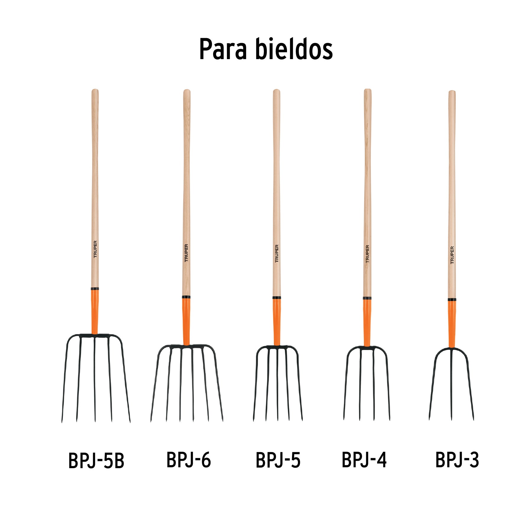 Mango de repuesto para bieldo de paja, 48", TRUPER
