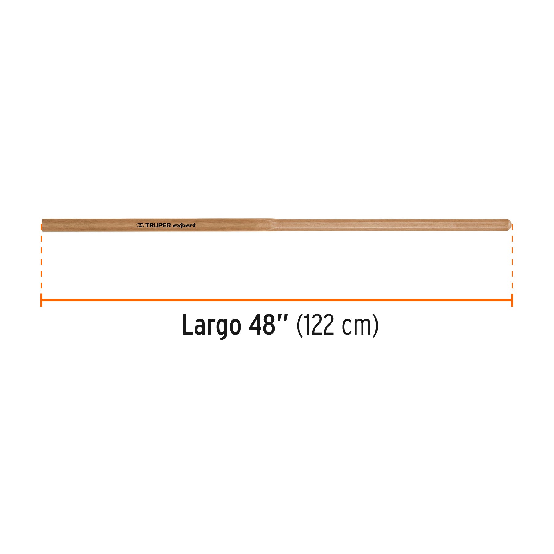 Mango de madera, repuesto para CA-38, 48", TRUPER