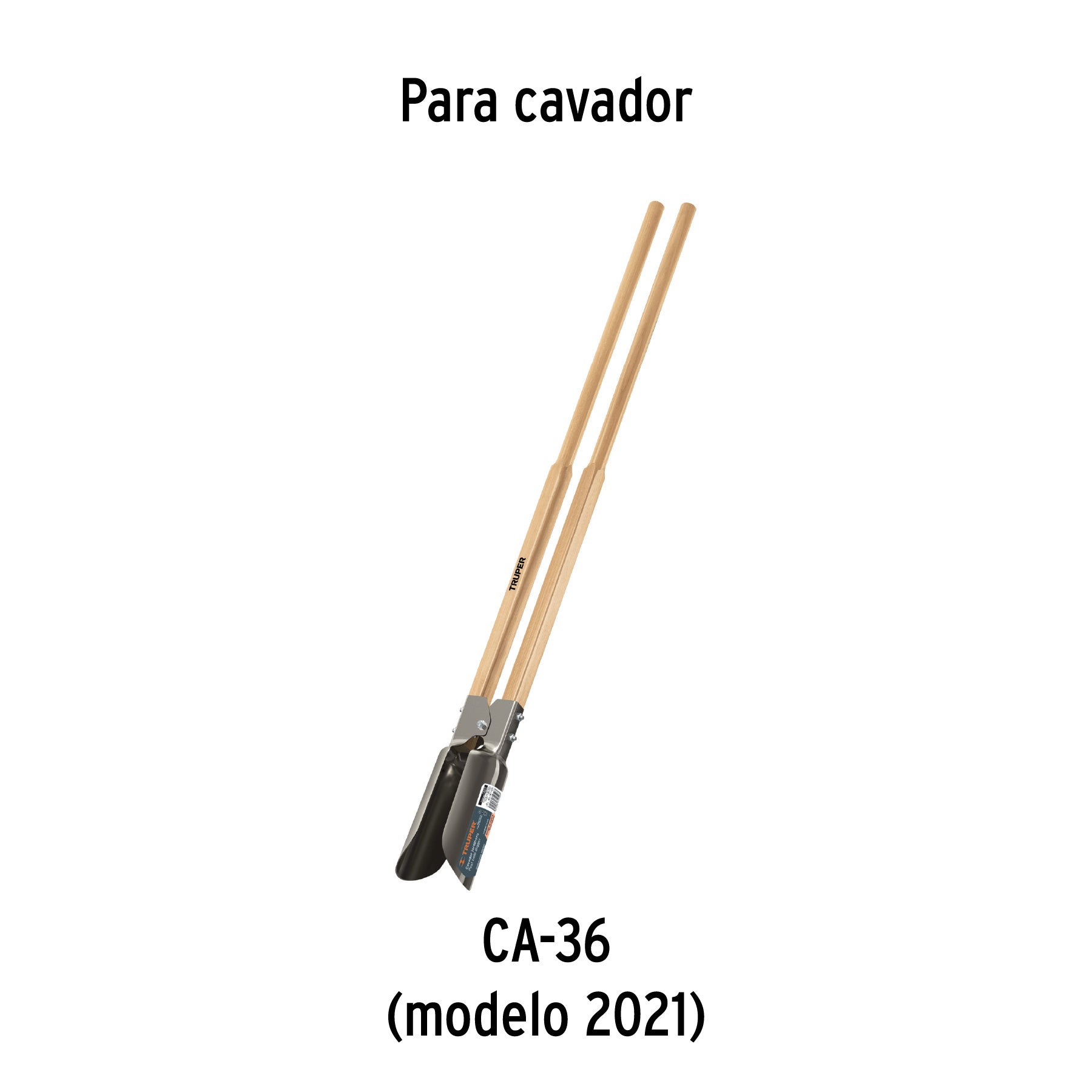 Mango de madera, repuesto para CA-36, 45", TRUPER
