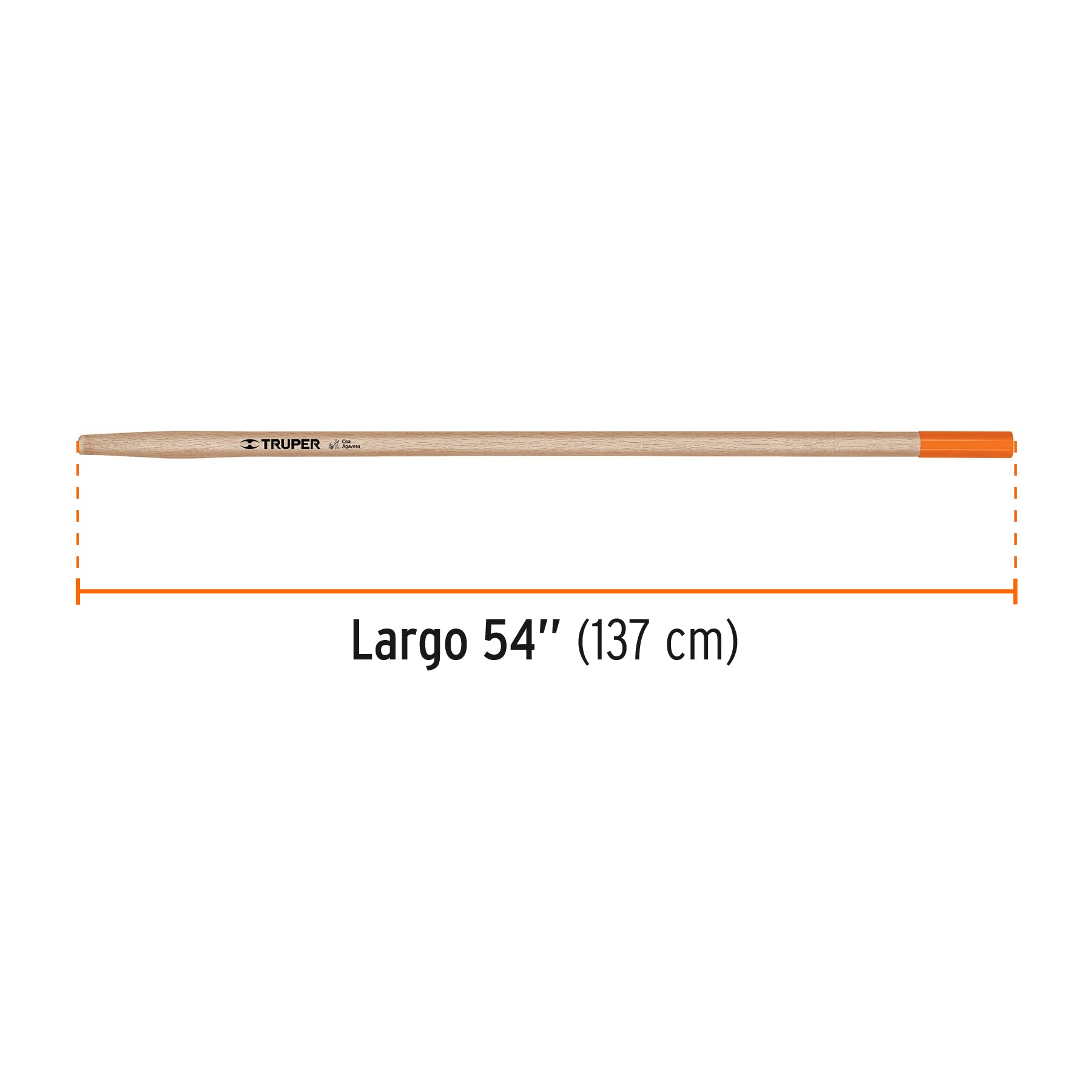 Mango de repuesto 54" para coa agavera, TRUPER