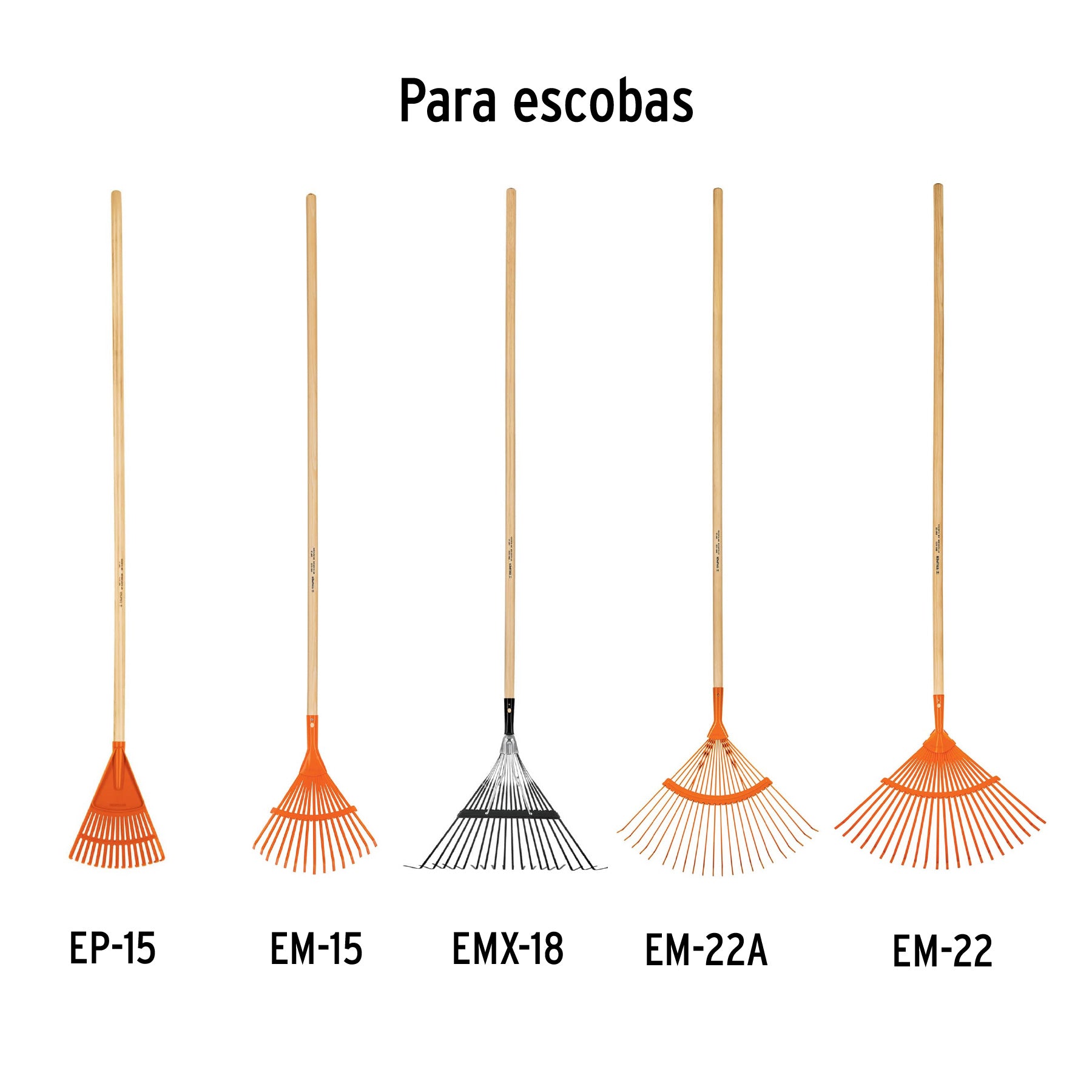Mango de repuesto largo, para escoba de jardín, 48", TRUPER