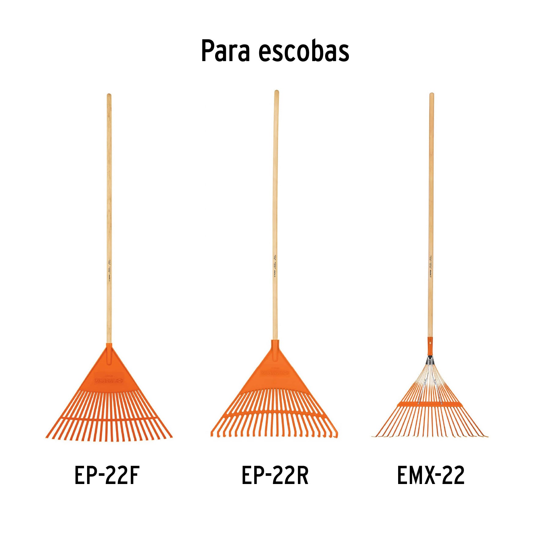 Mango de repuesto largo, para escoba de jardín, 48", TRUPER