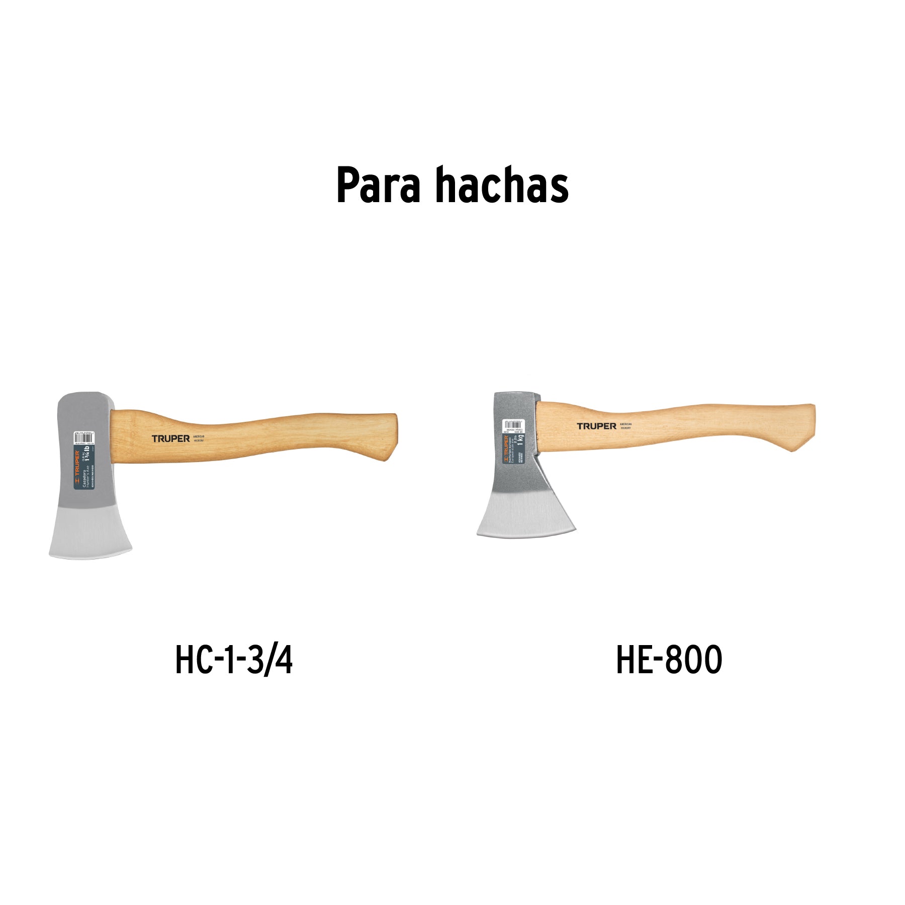 Mango hickory 15 1/2" para hacha cazadora y europea 1-3/4 lb