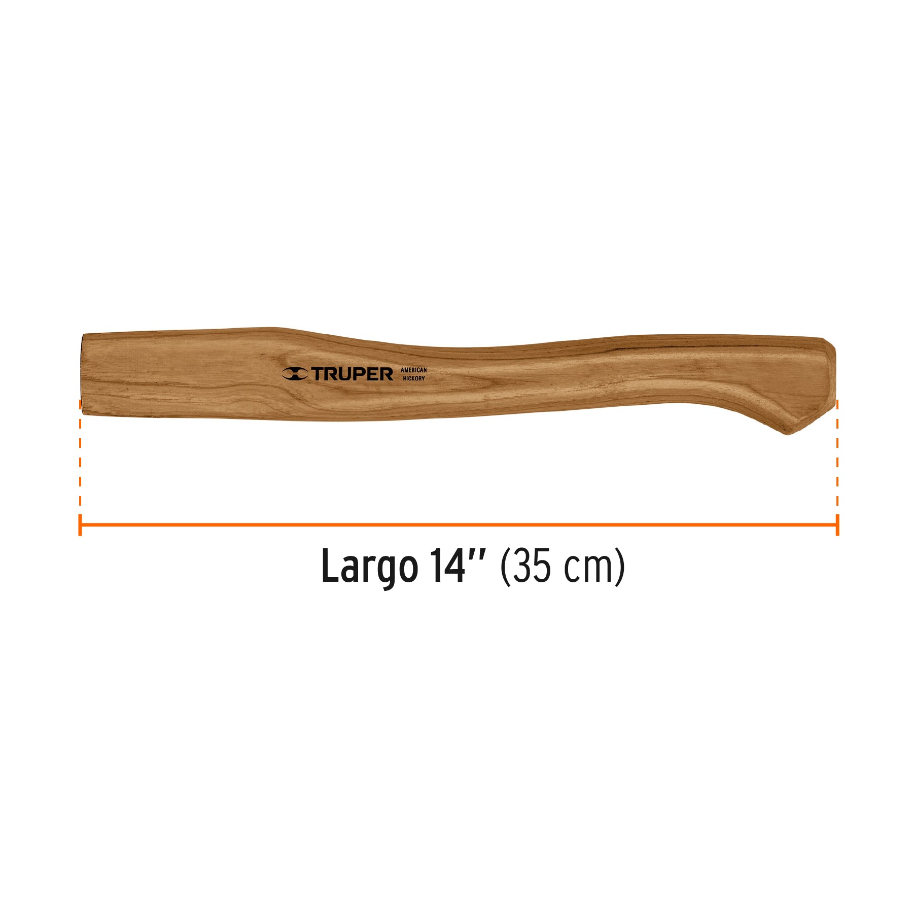 Mango hickory 14" para hacha Europea 600 g, TRUPER