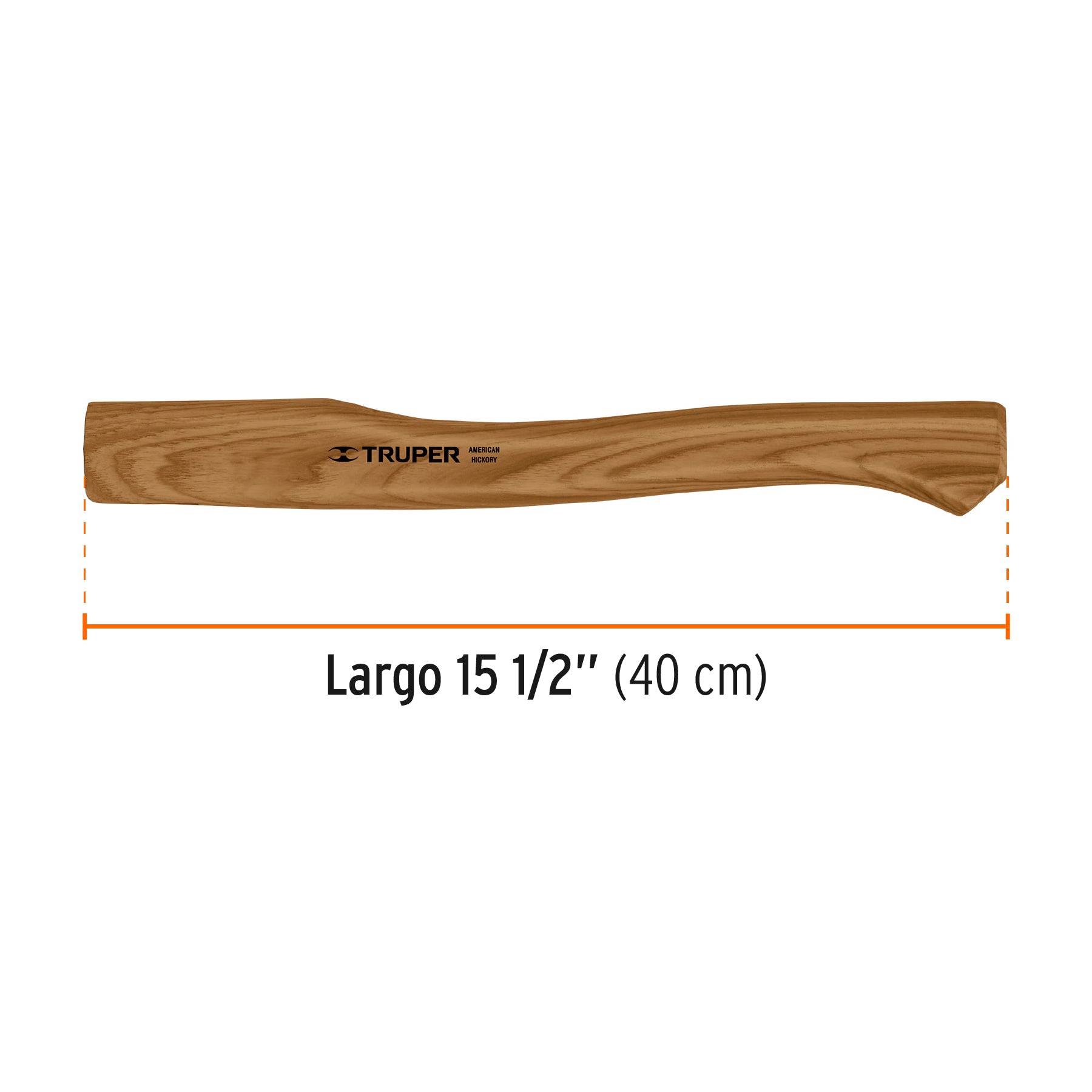 Mango hickory 15" para hacha Europea 800 g, TRUPER