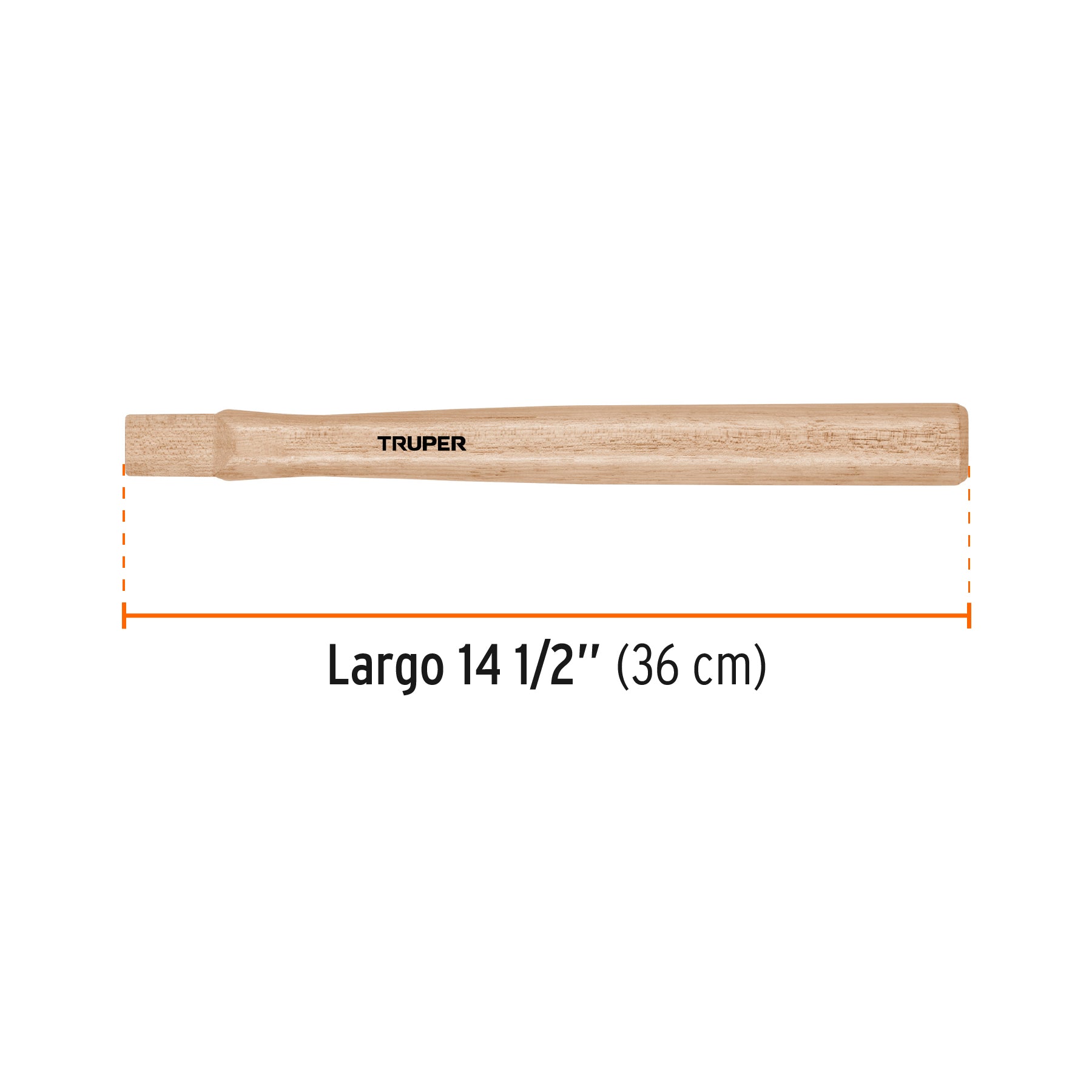 Mango para martillos de bola MB-12 y MB-16, 14-1/2", TRUPER