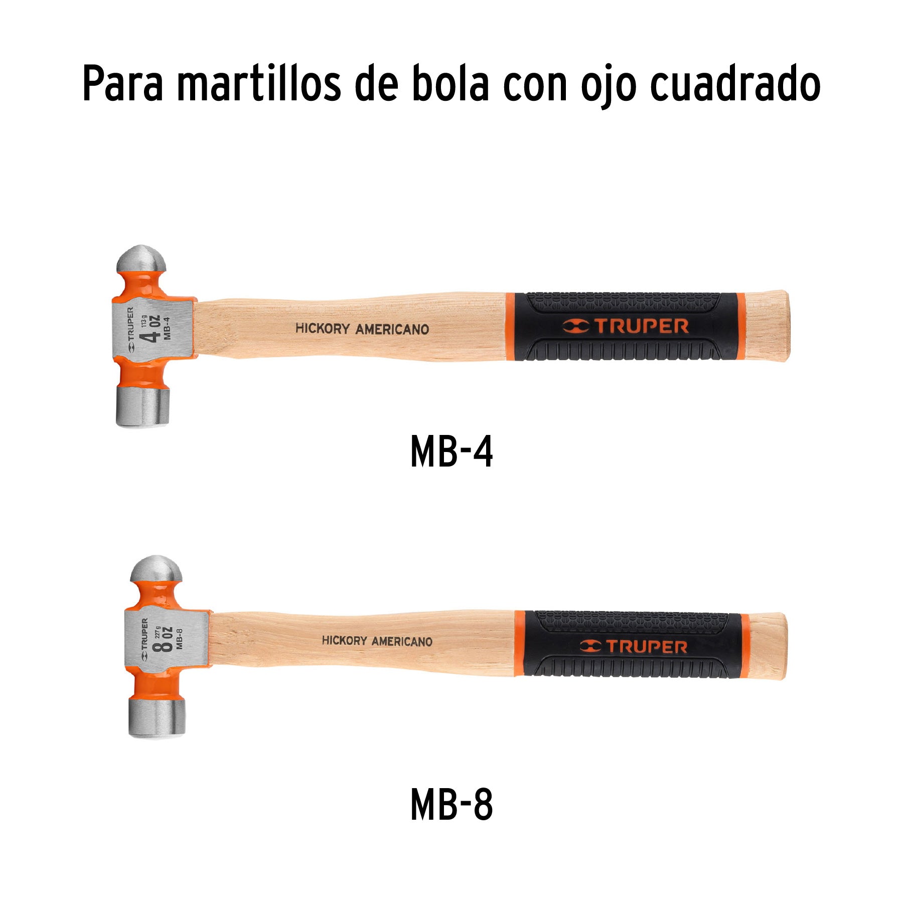 Mango para martillos de bola MB-4 y MB-8, 12-1/2", TRUPER