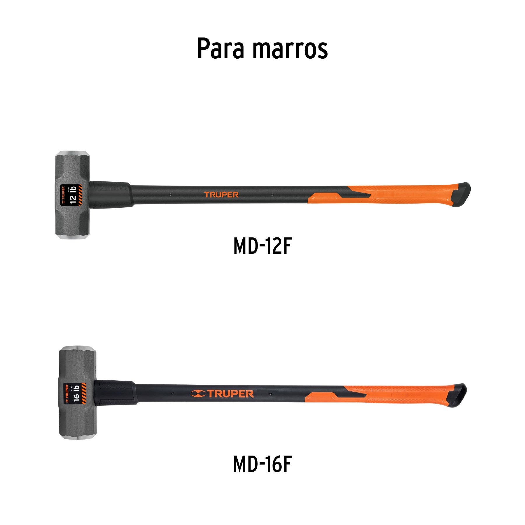 Mango de fibra d/vidrio para marros de 6 a 16 lb, 36",Truper