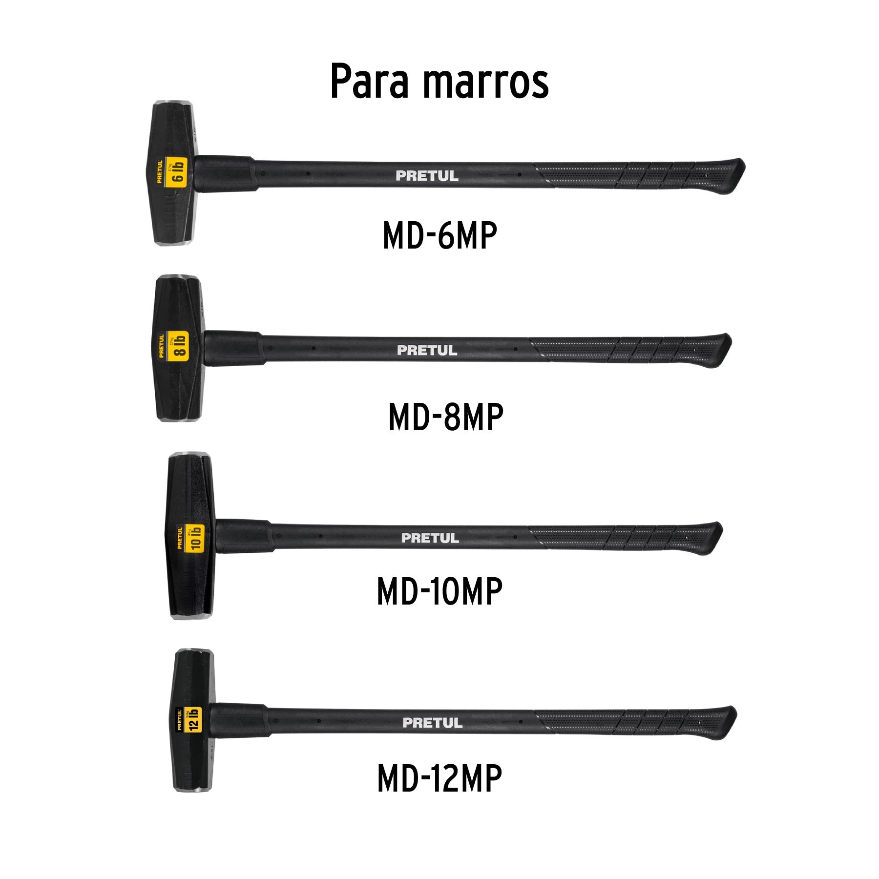 Mango de 36" para marros de 6 a 16 lb, TRUPER