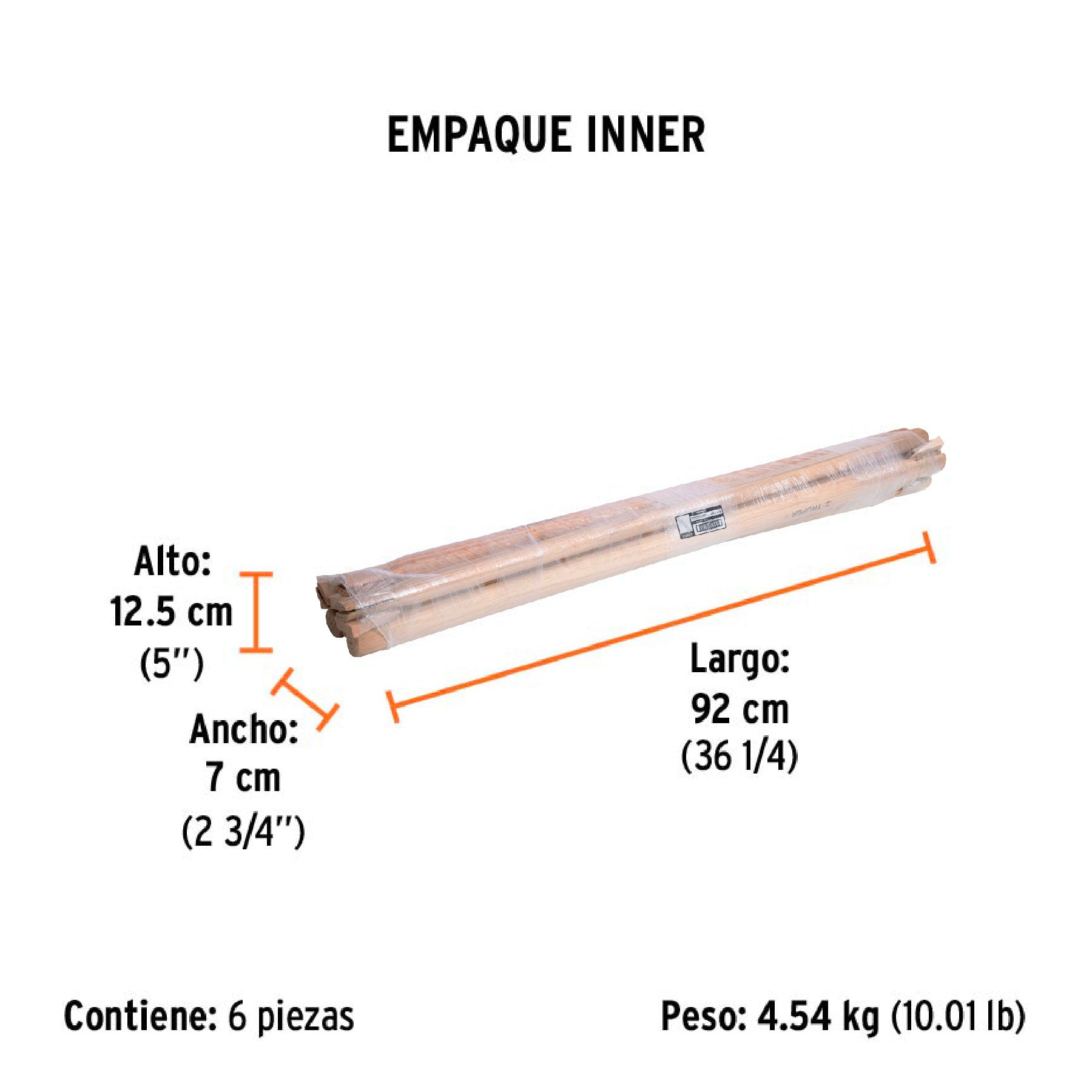 Mango de 36" para marros de 6 a 16 lb, TRUPER - Empaque