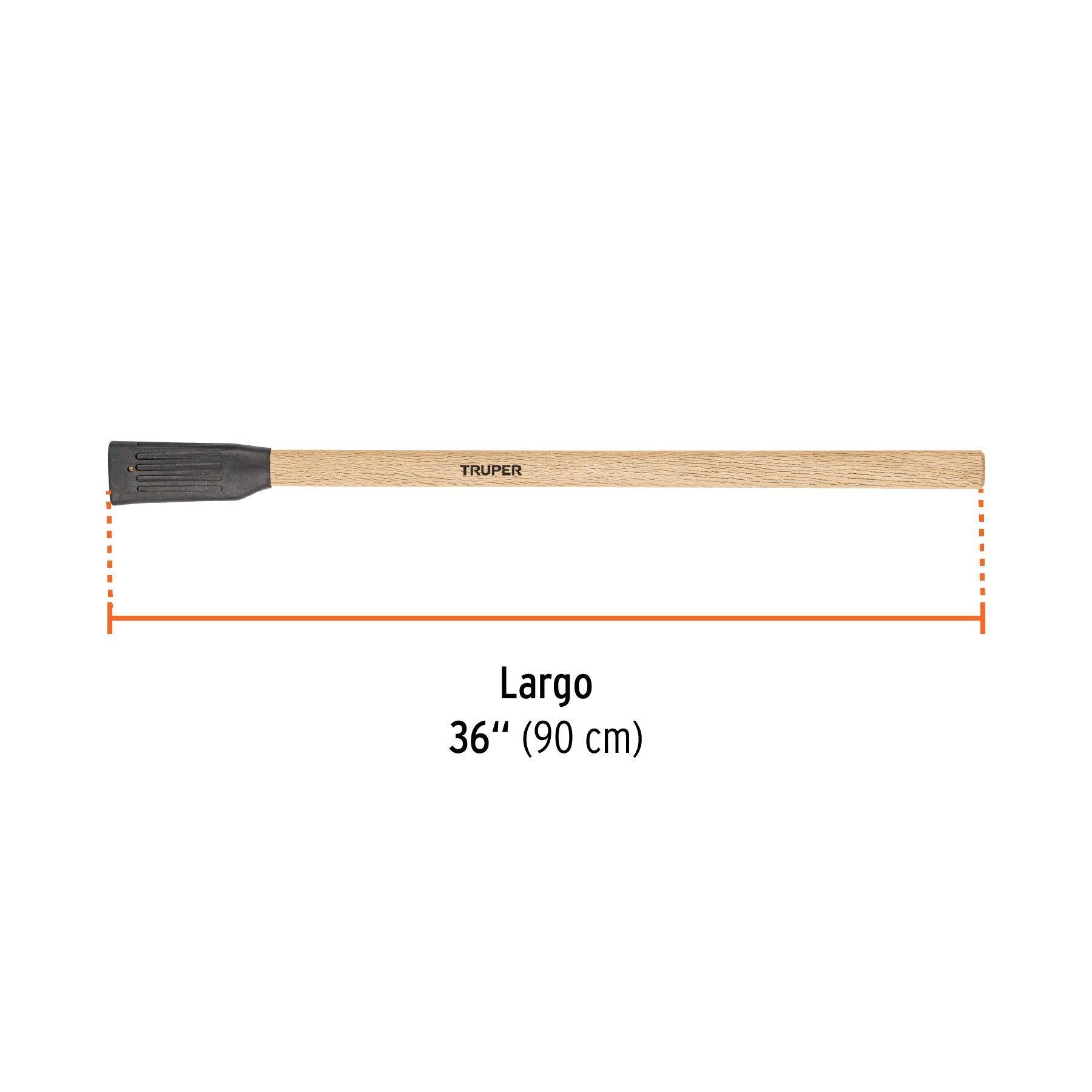 Mango de madera 36" para hachas media y labor entera, TRUPER